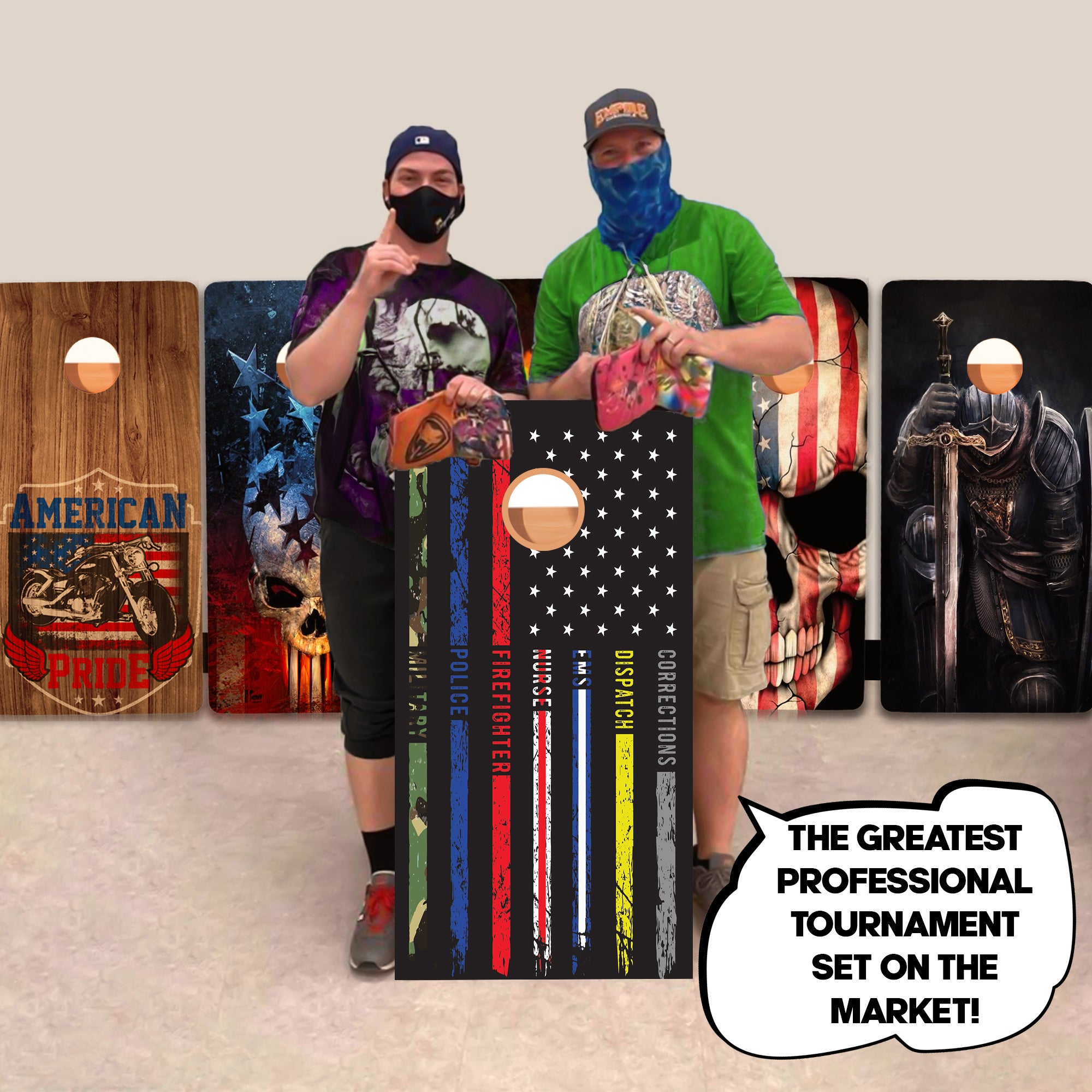 First Responders Professional Cornhole Boards