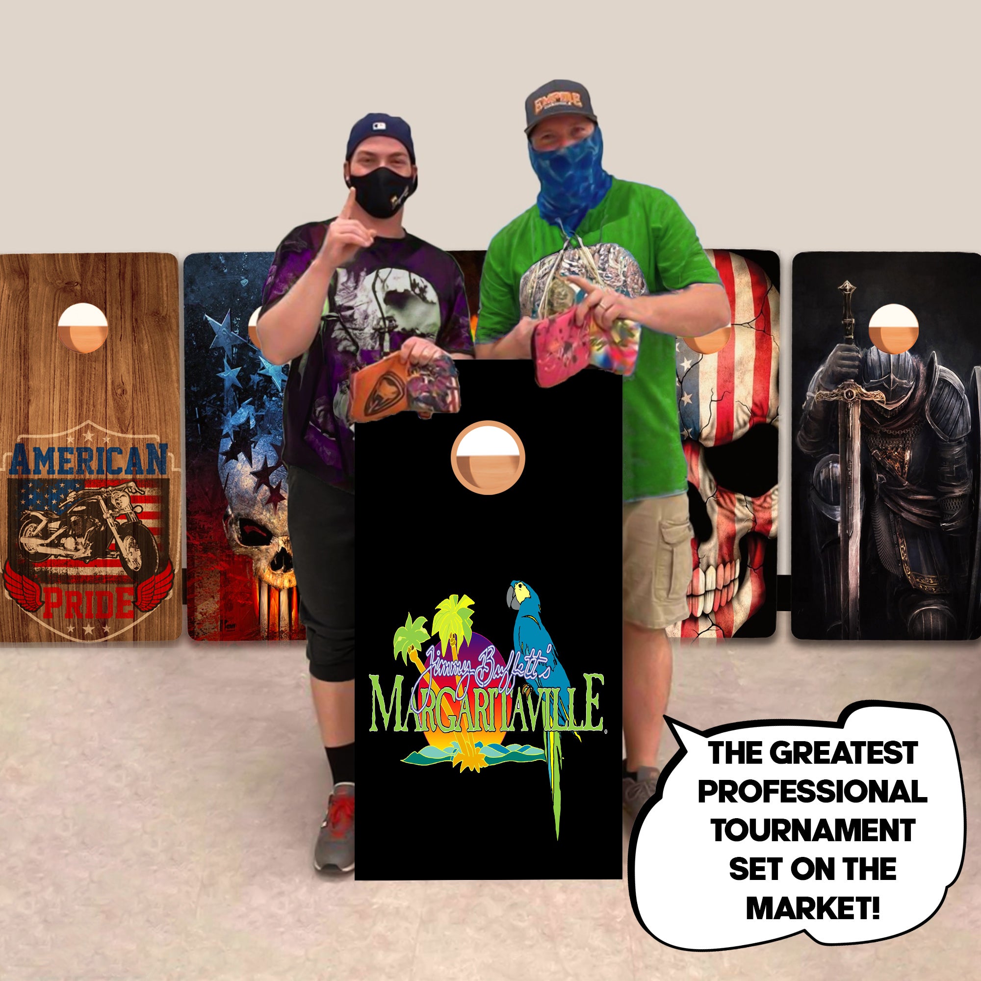Jimmy Buffett's Margaritaville Professional Cornhole Boards