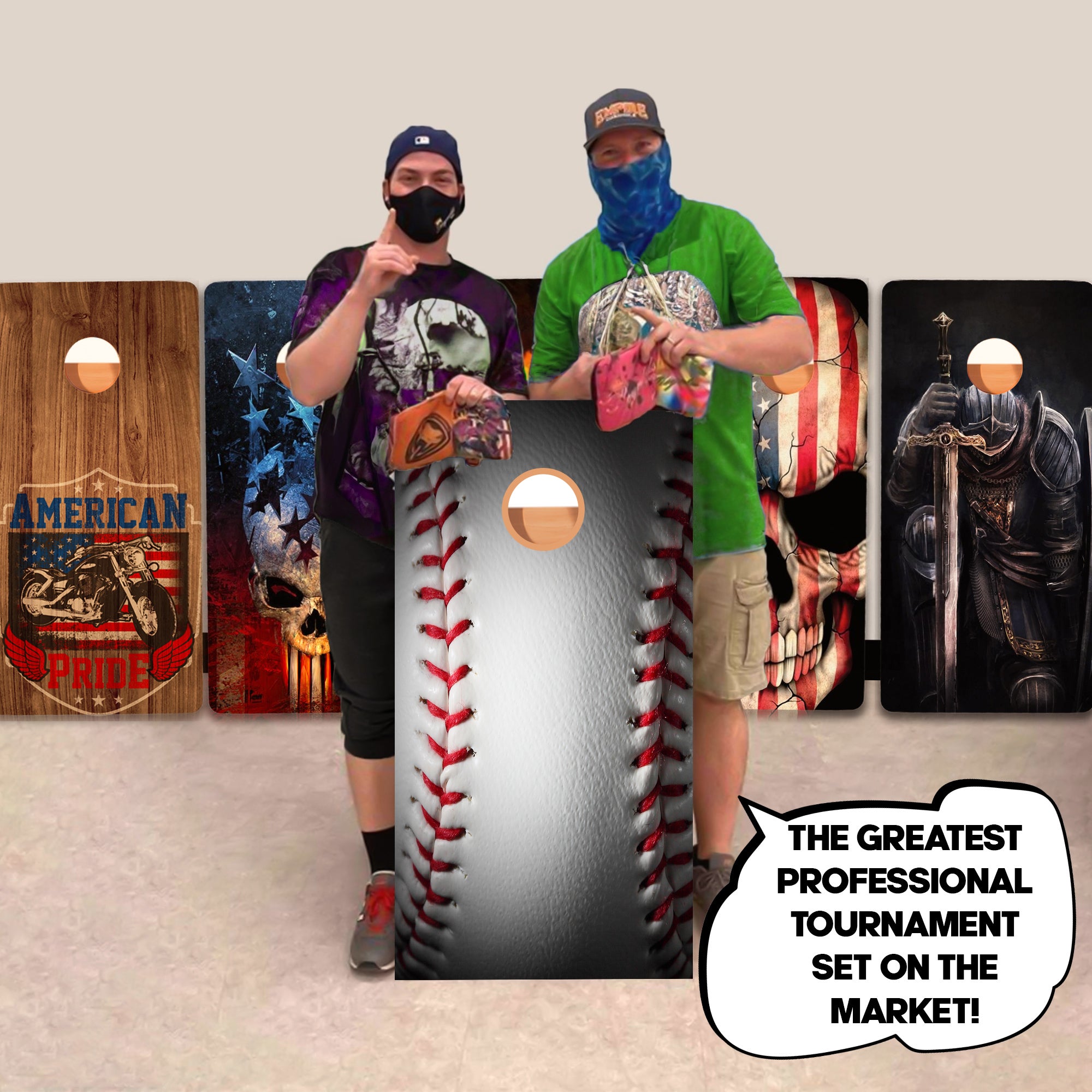 Baseball Professional Cornhole Boards