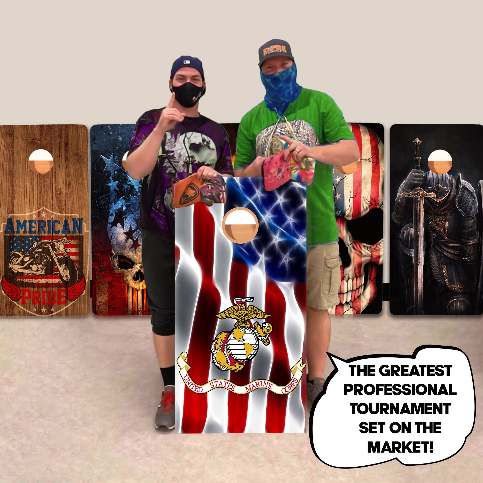 US Marine Corps Professional Cornhole Boards