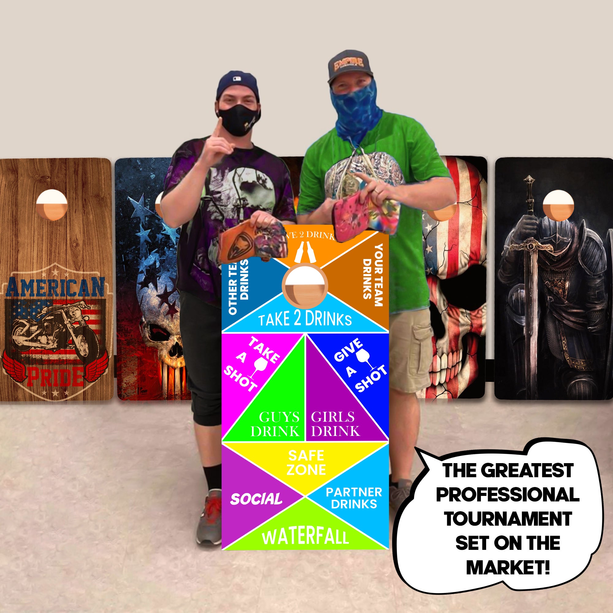 Classic Drinking Professional Cornhole Boards