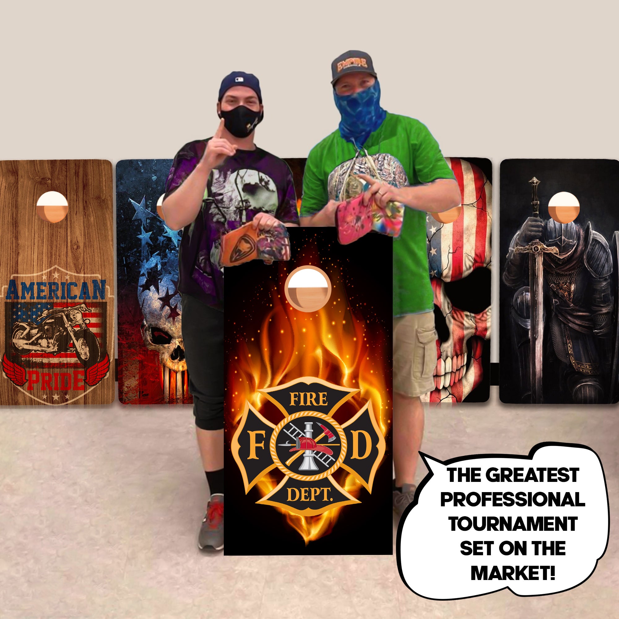 Fire Department Professional Cornhole Boards