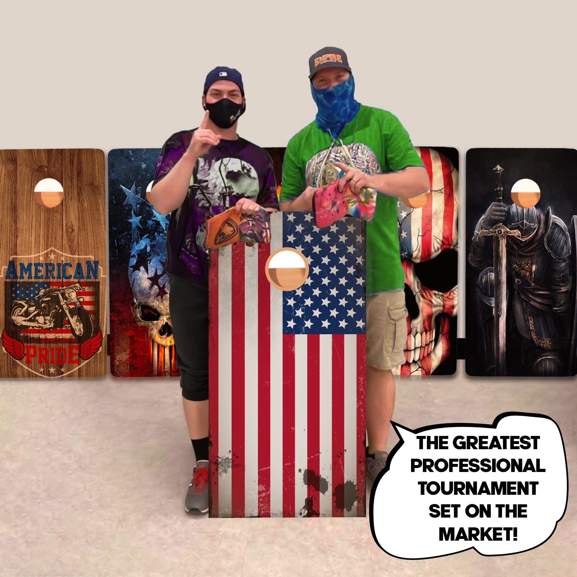Paint Flag Professional Cornhole Boards