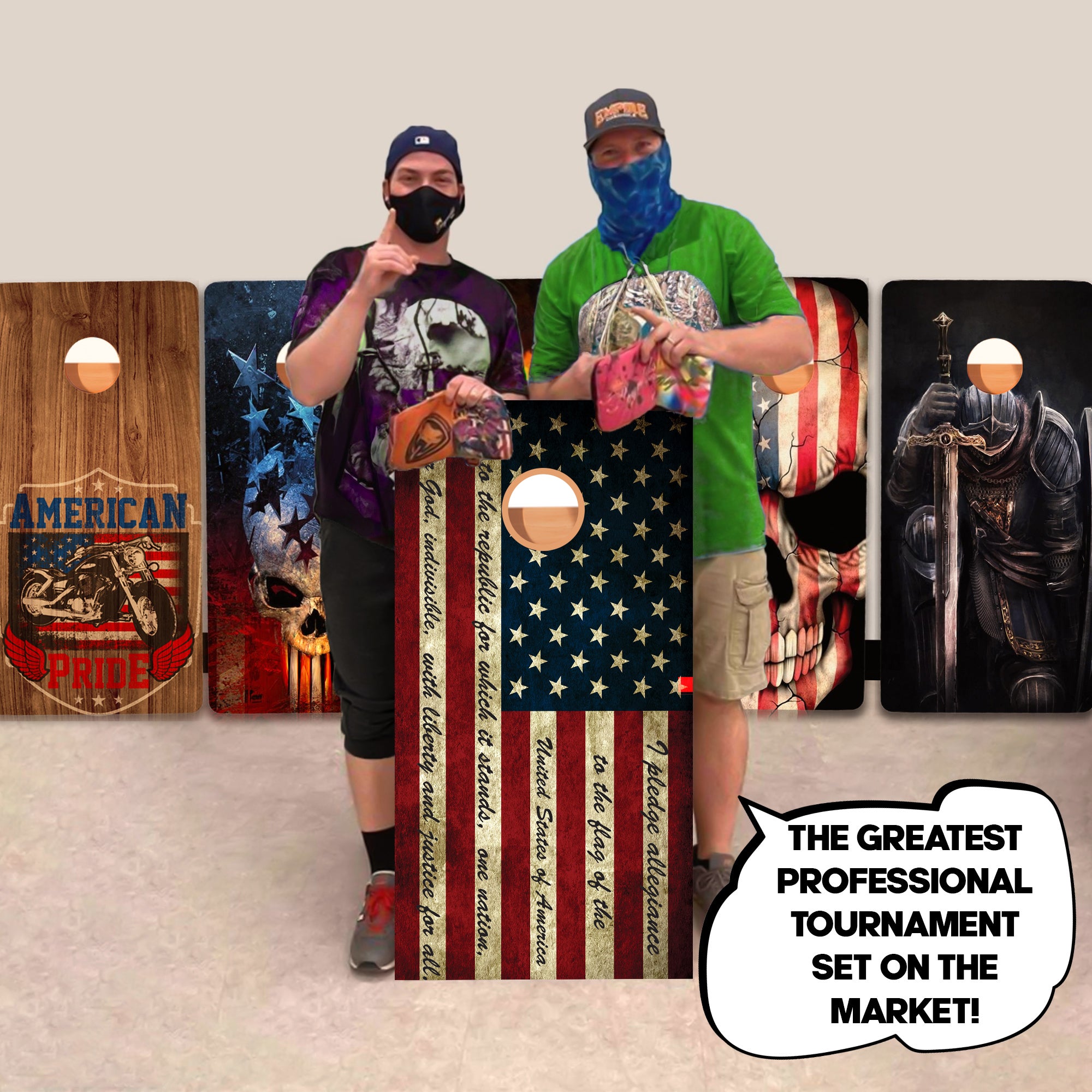 Pledge of Allegiance Professional Cornhole Boards