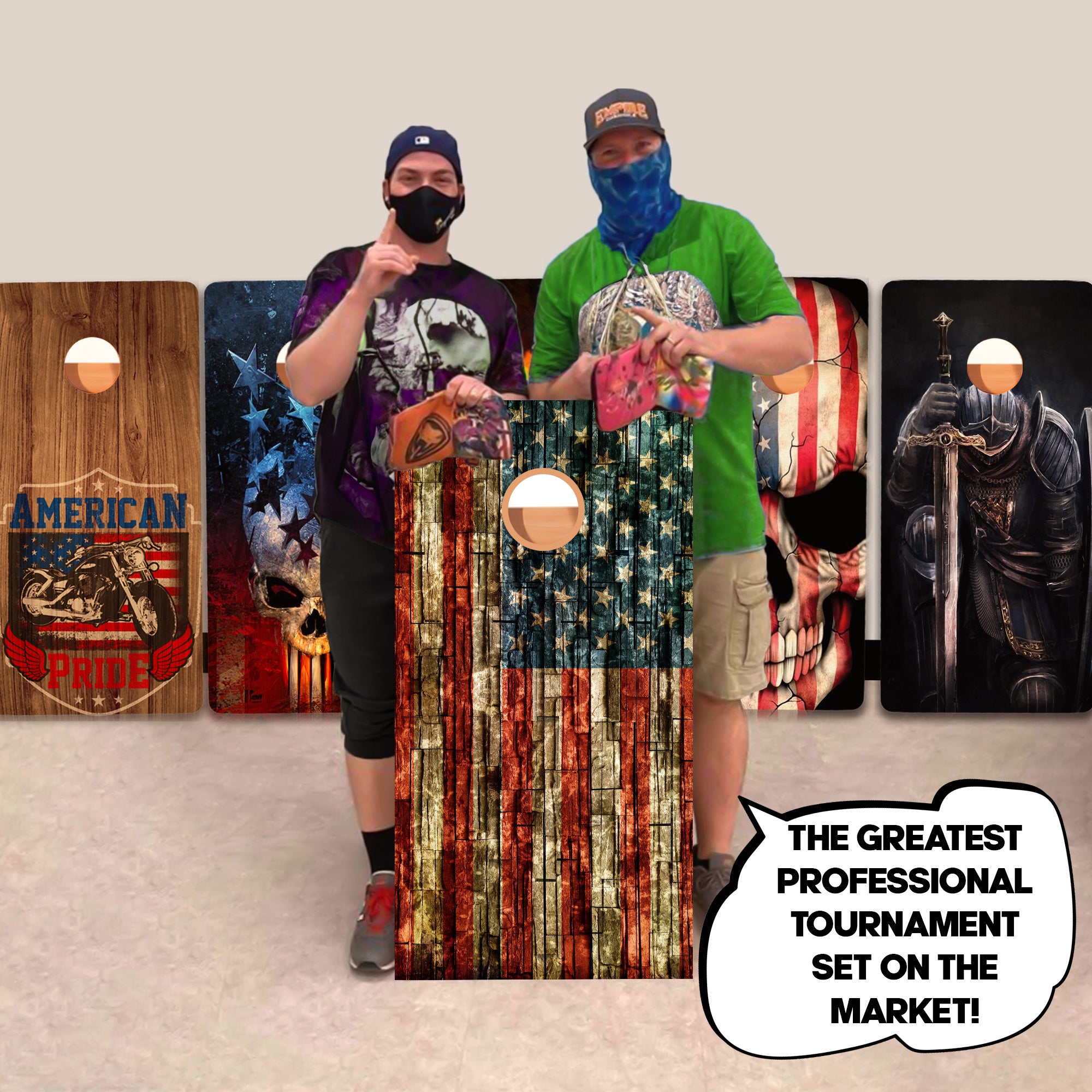 Brick Flag Professional Cornhole Boards