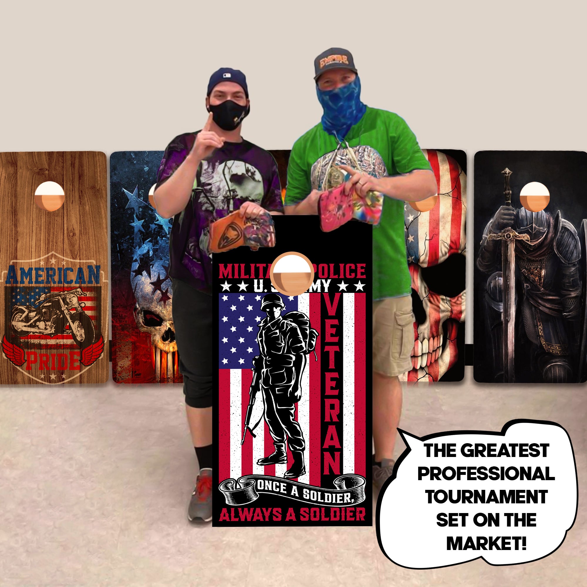 Always A Soldier Professional Cornhole Boards