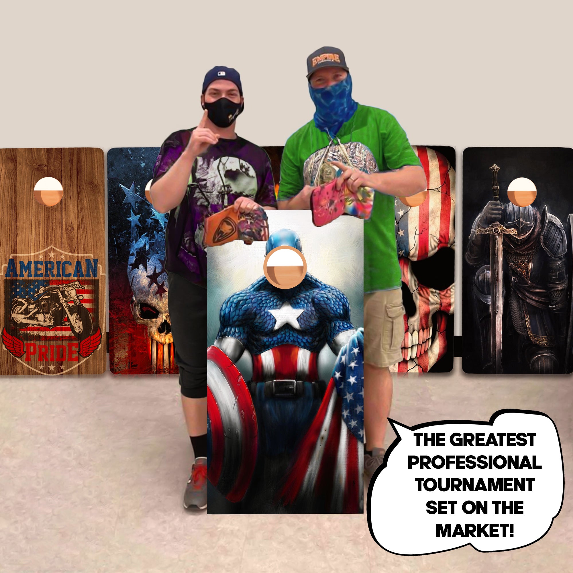 American Hero Professional Cornhole Boards