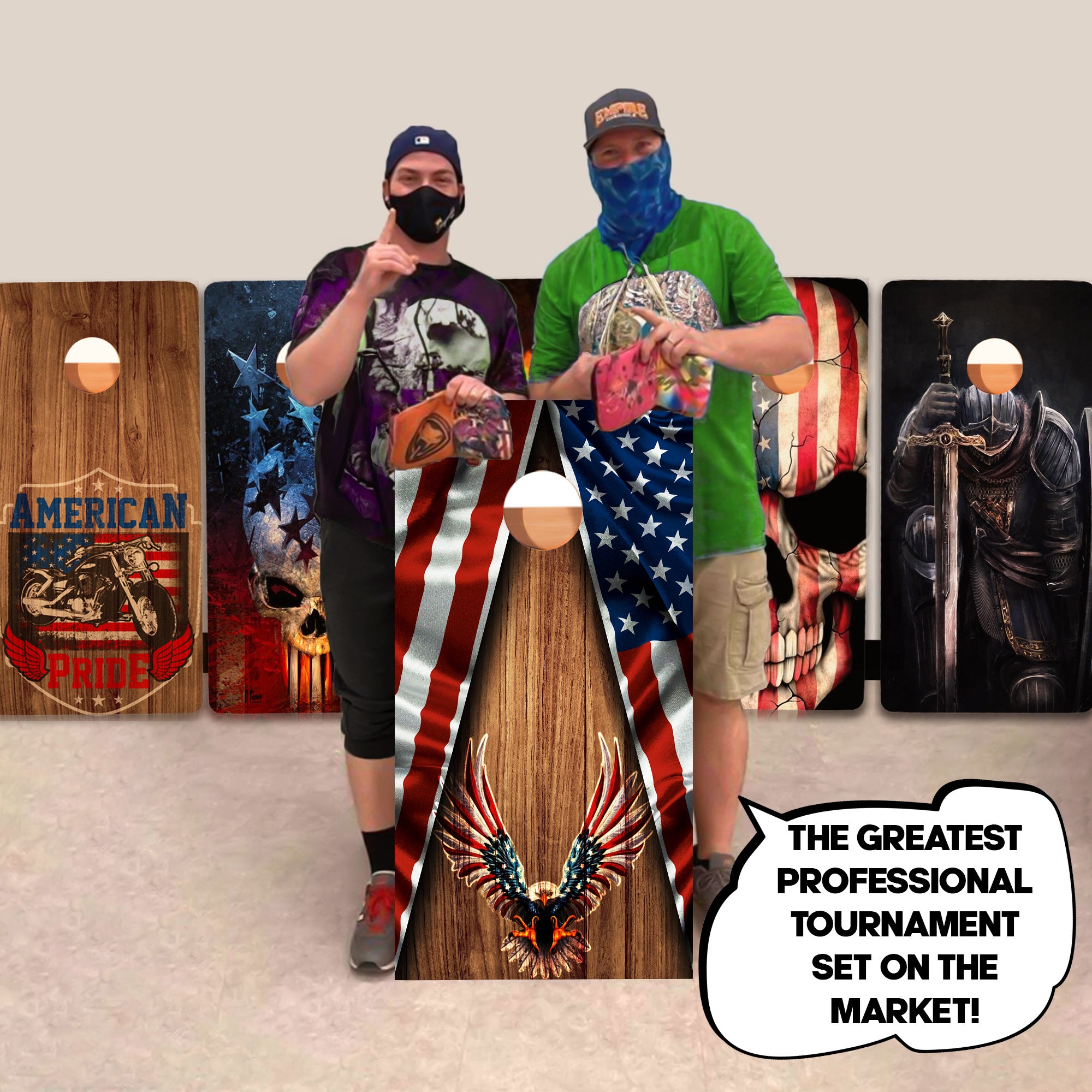 Eagle Wood Professional Cornhole Boards