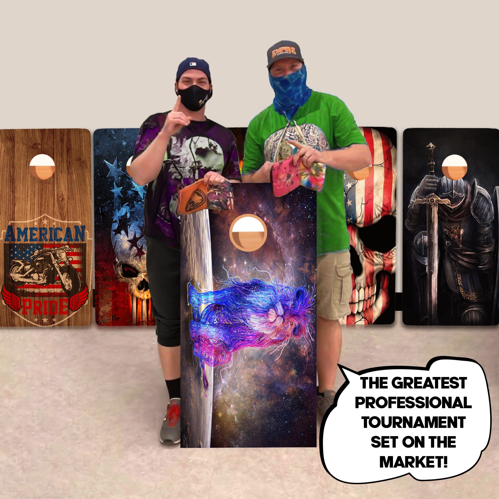 Purple Lion Professional Cornhole Boards