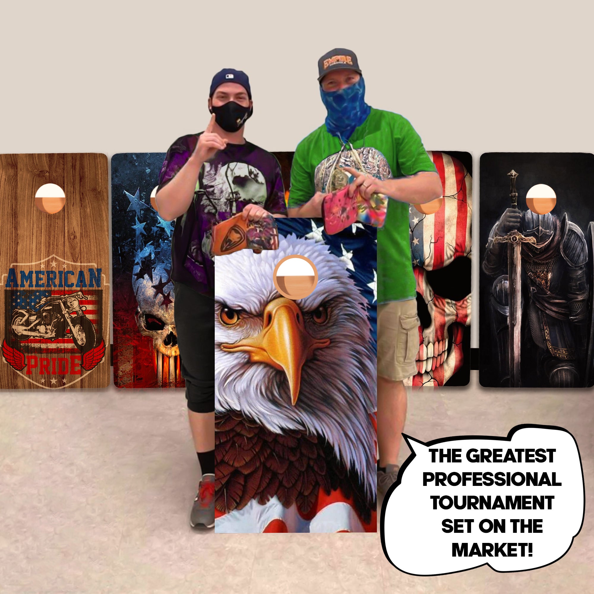 Eagle Flag Professional Cornhole Boards