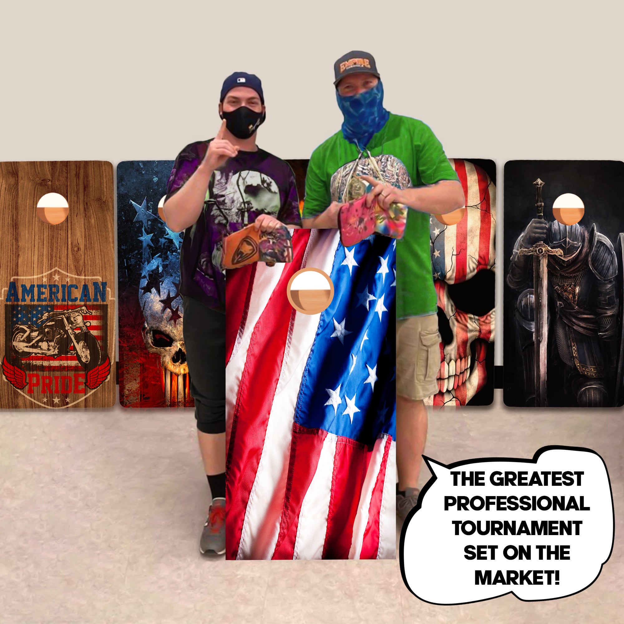 Cloth Flag Professional Cornhole Boards