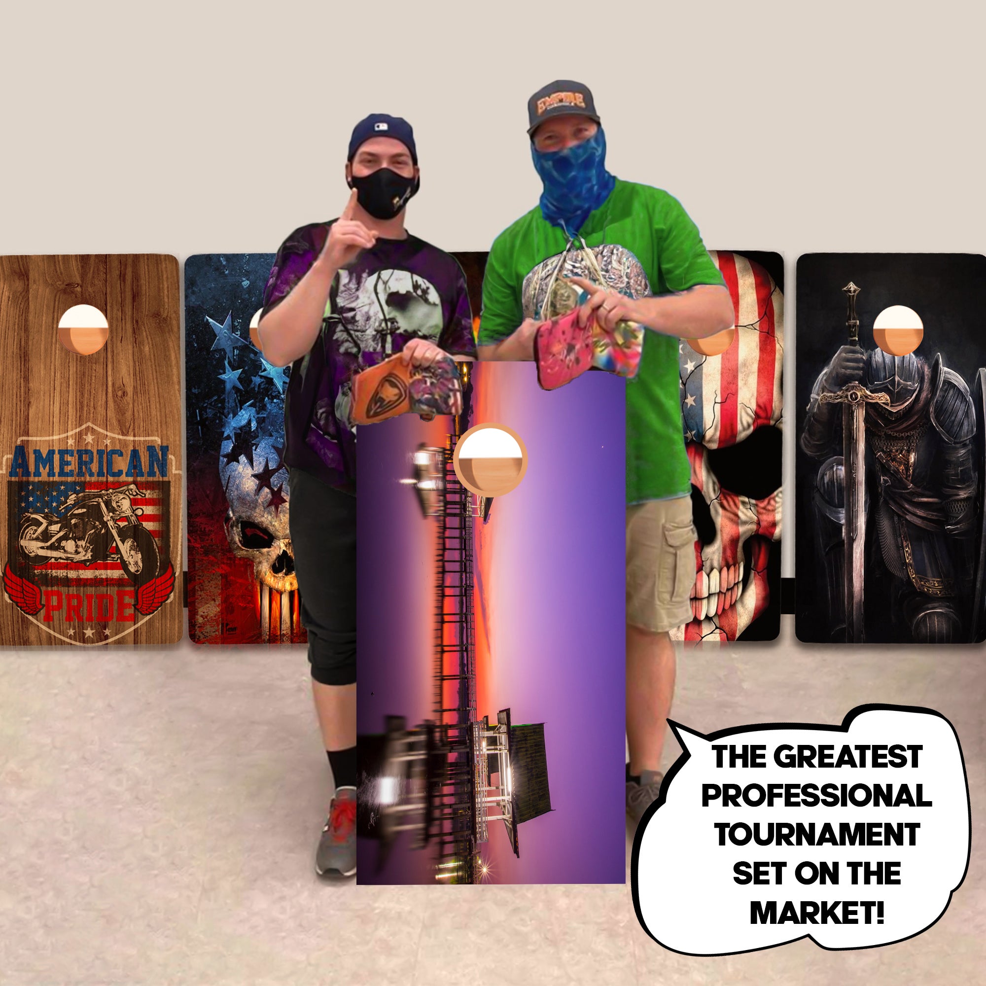 Purple Dock Professional Cornhole Boards