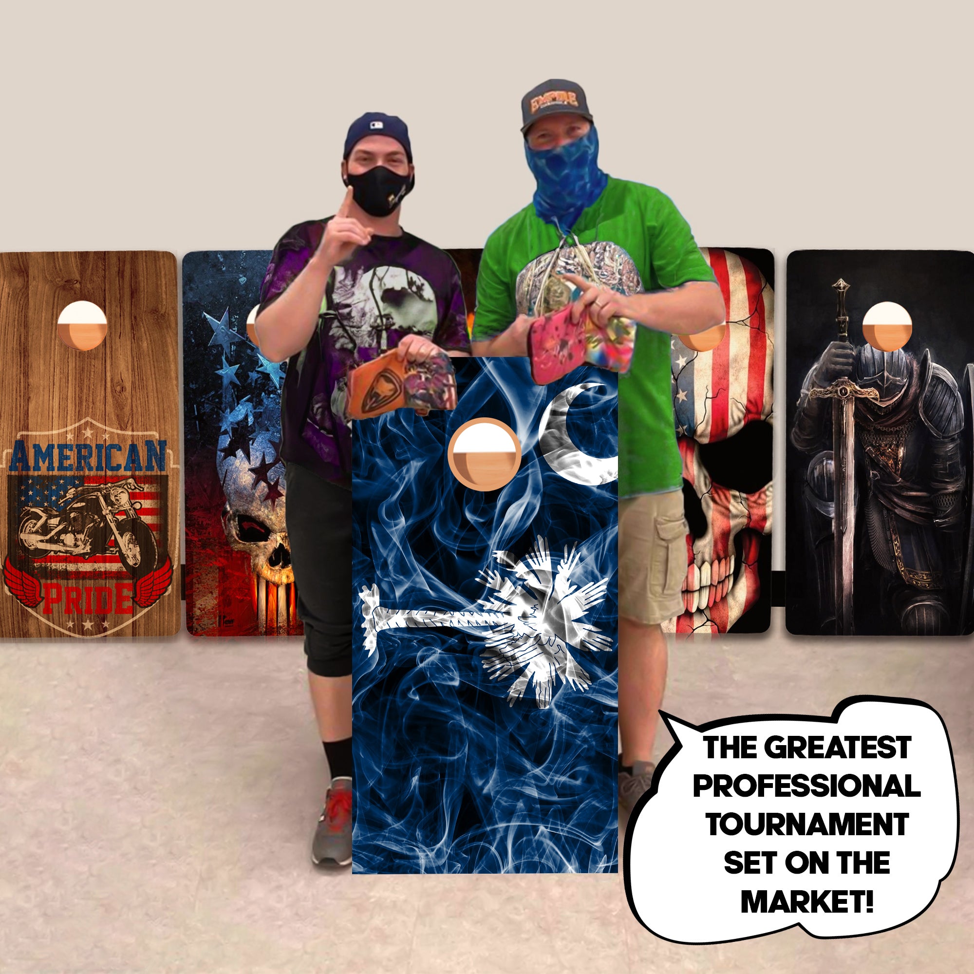 South Carolina Windy Flag Professional Cornhole Boards