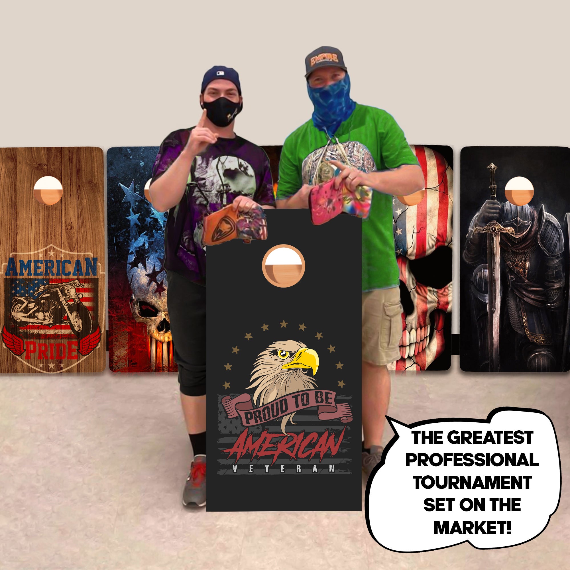 Proud Veteran Professional Cornhole Boards