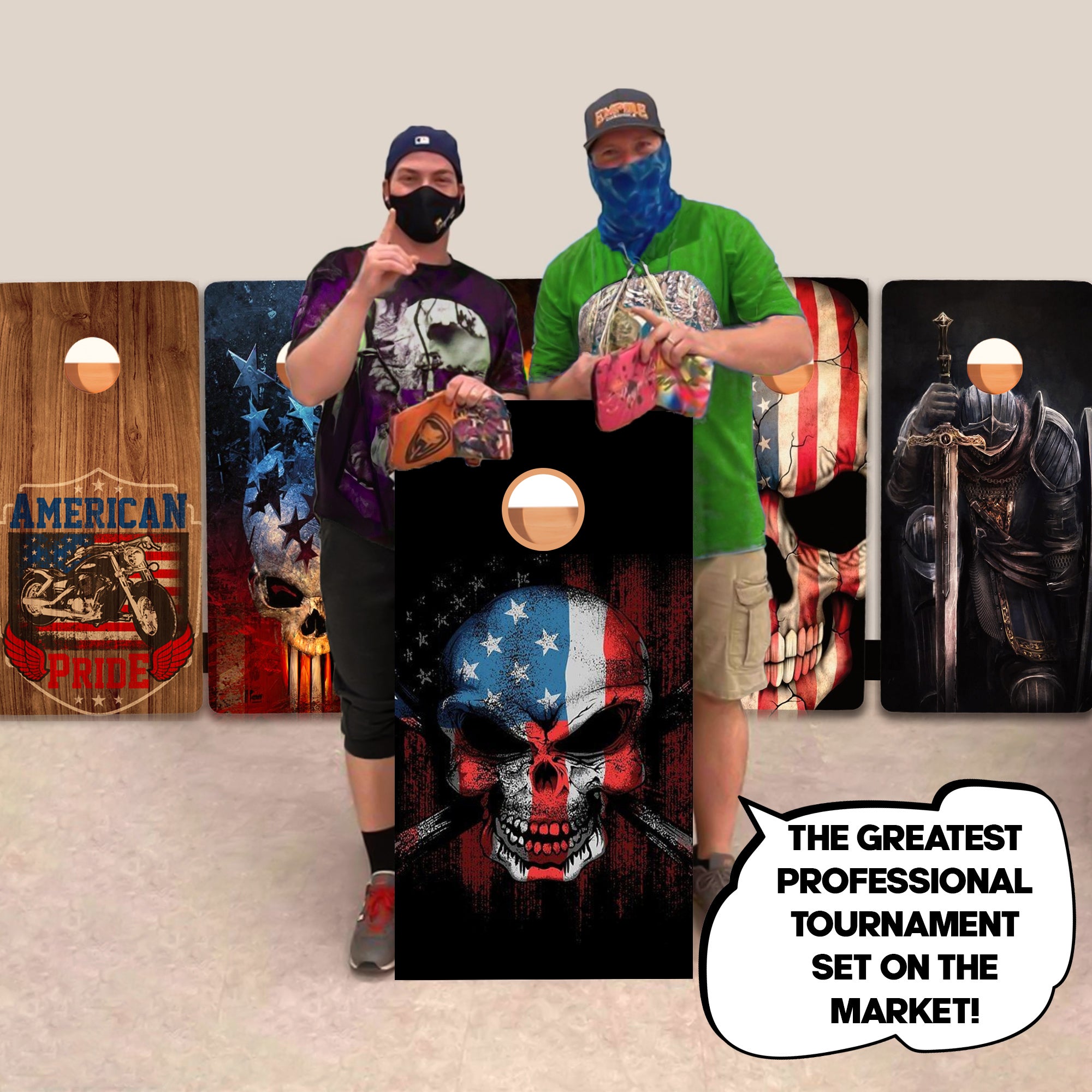 Skull Bones Professional Cornhole Boards