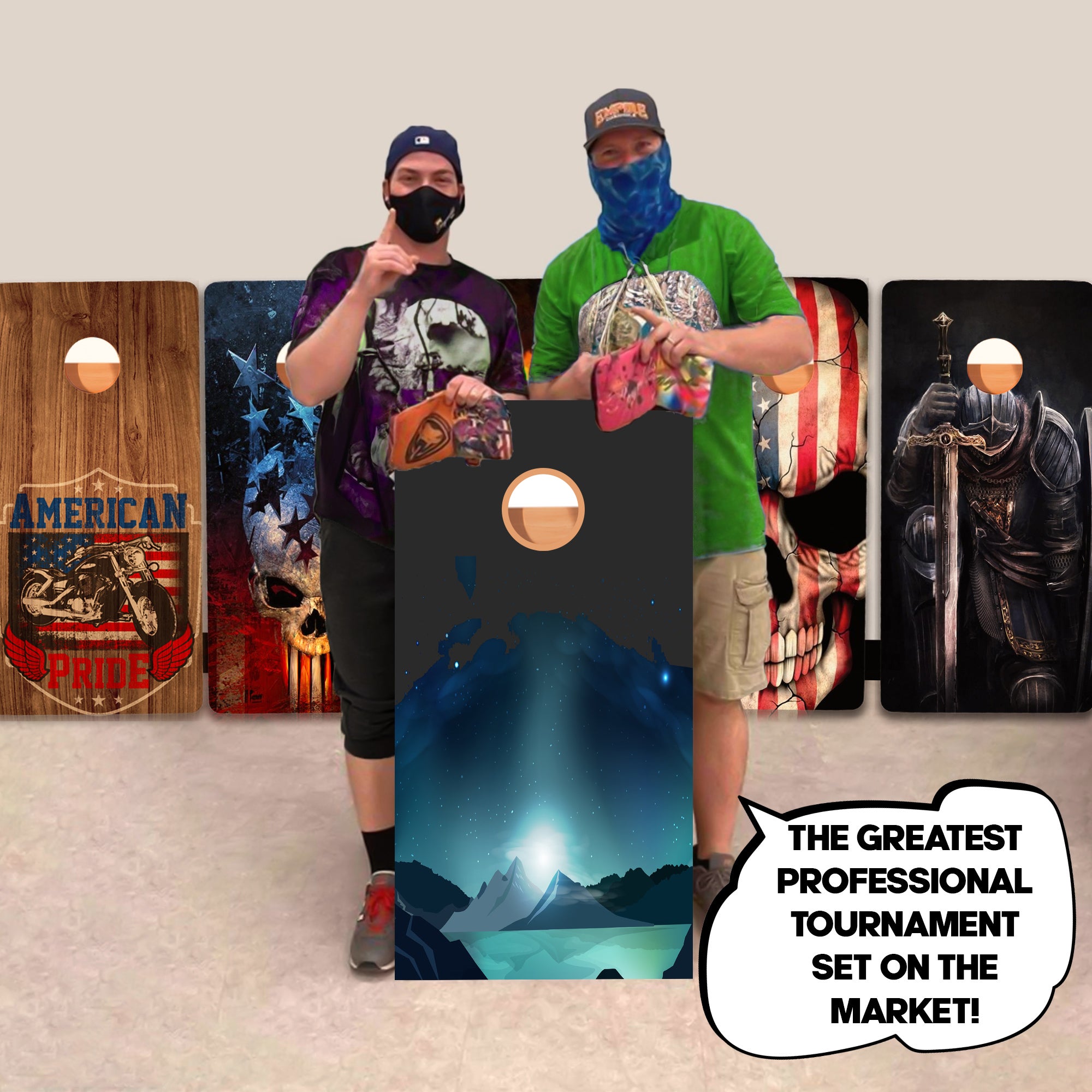 Space Mountain Professional Cornhole Boards