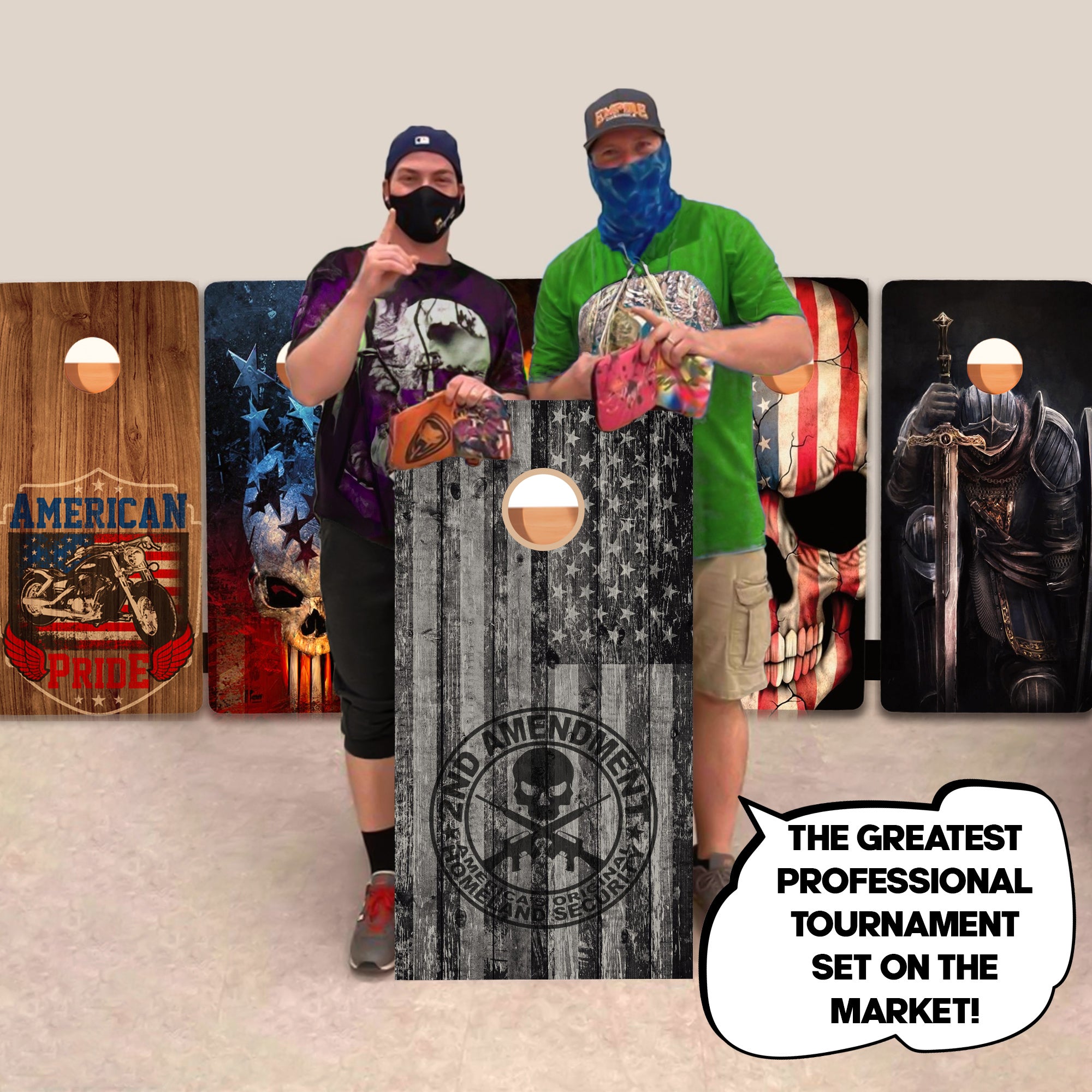 Second Amendment Professional Cornhole Boards