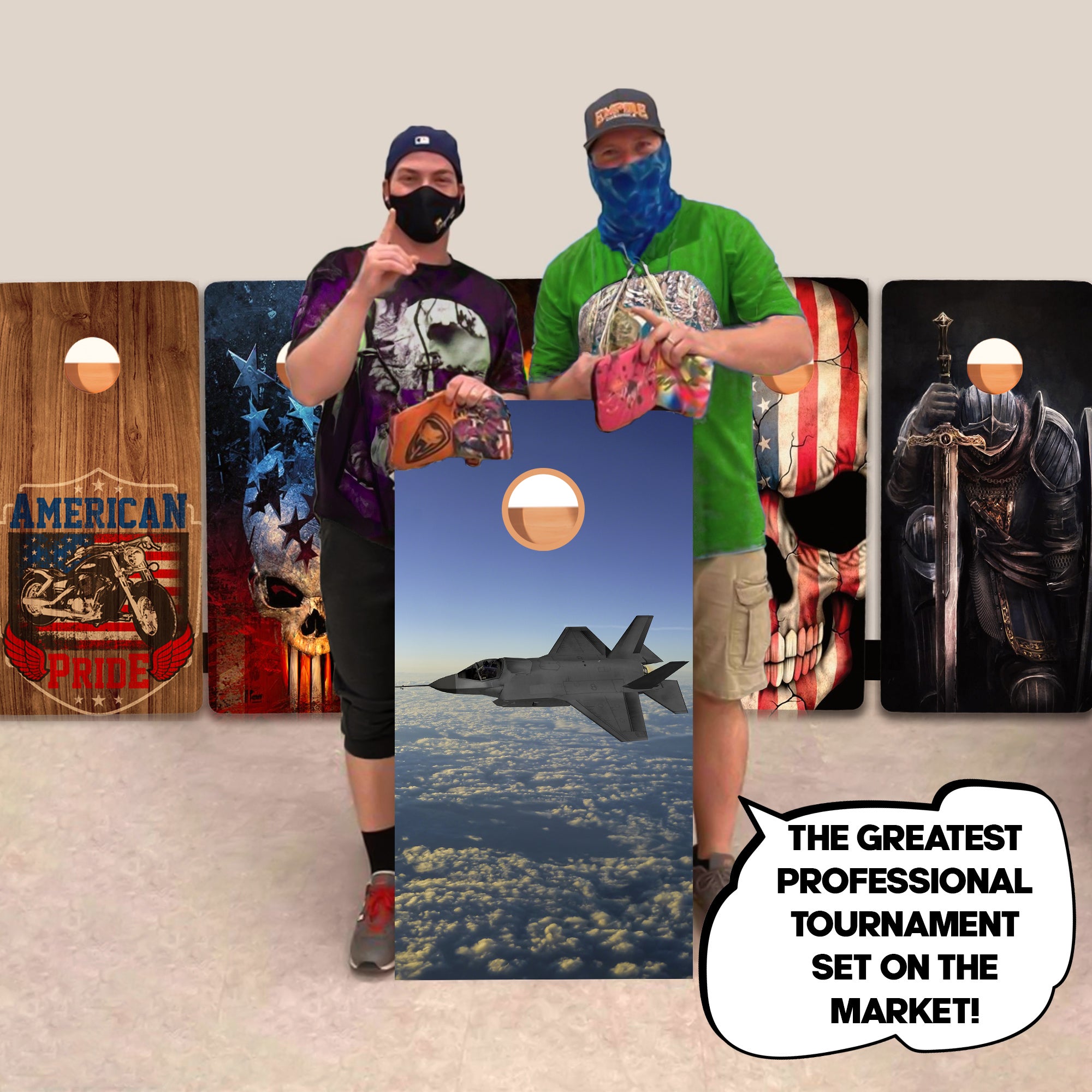 Jet In Sky Professional Cornhole Boards