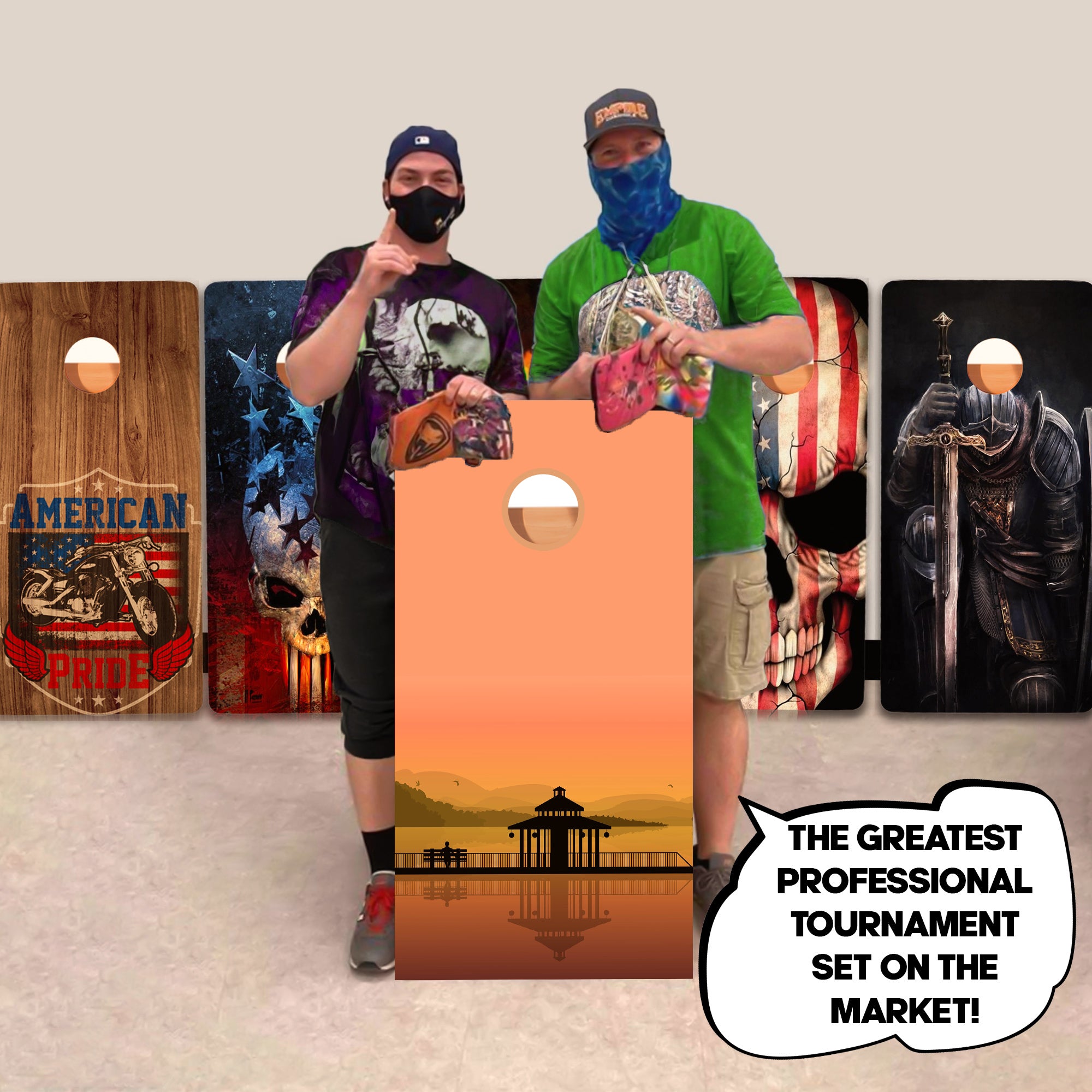 Orange Dock Professional Cornhole Boards