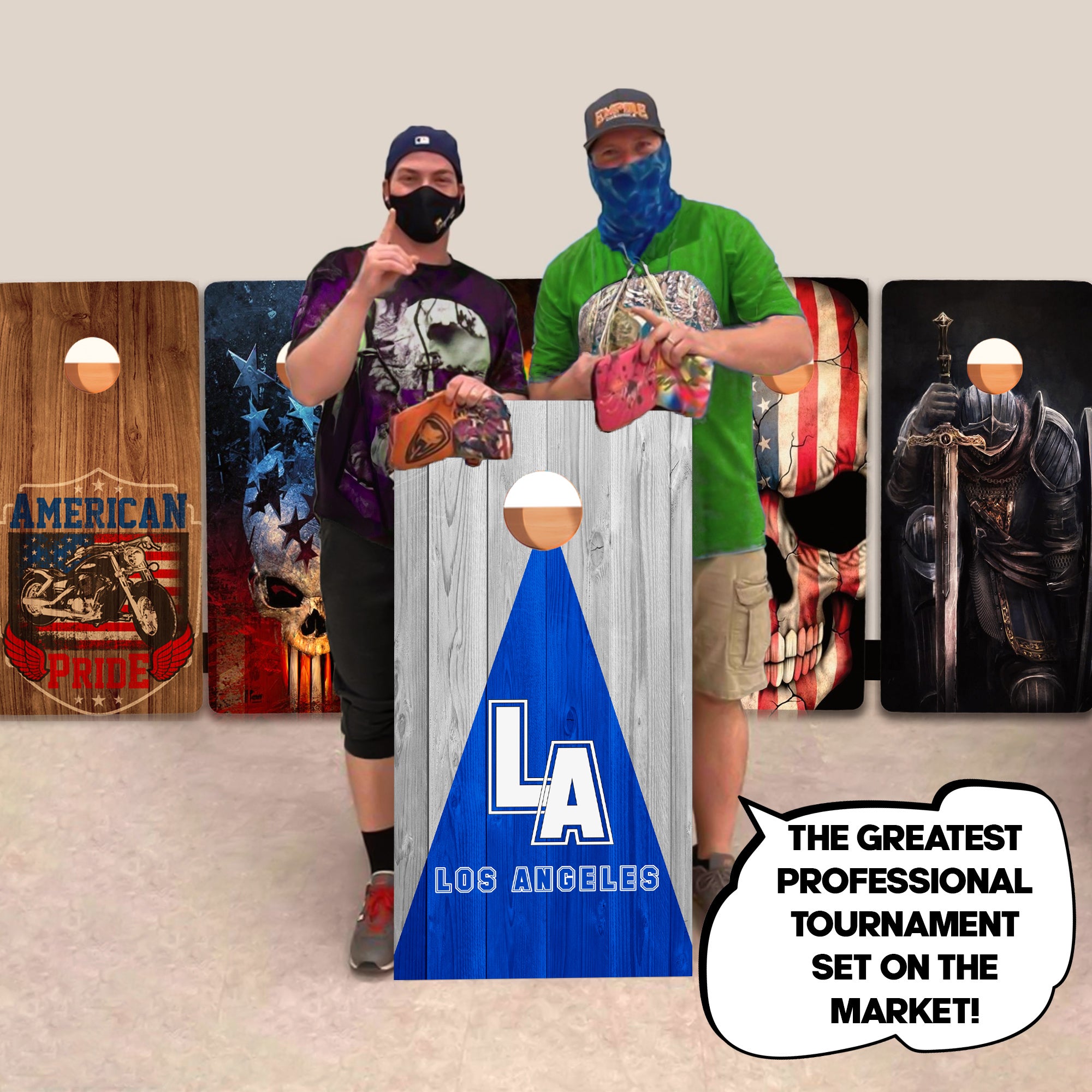 Los Angeles Baseball Professional Cornhole Boards