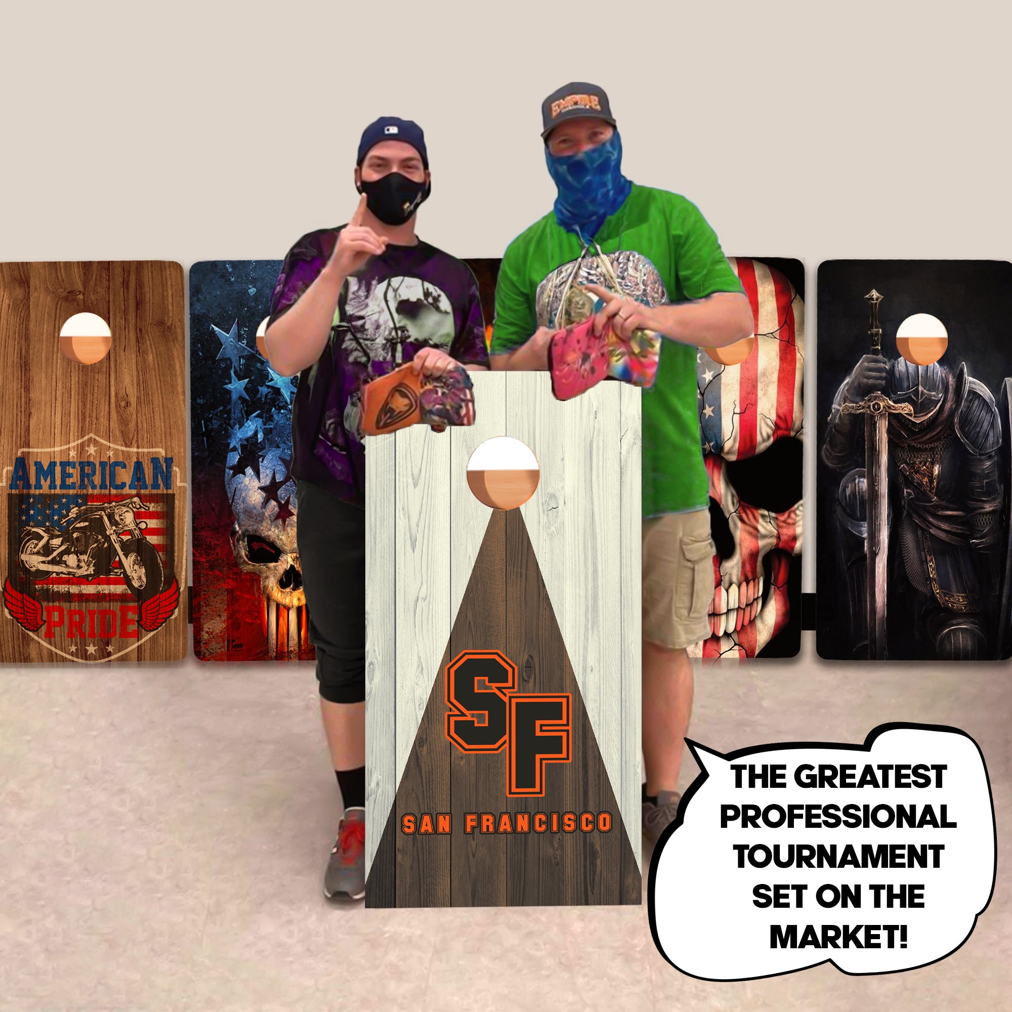 San Francisco Baseball Professional Cornhole Boards
