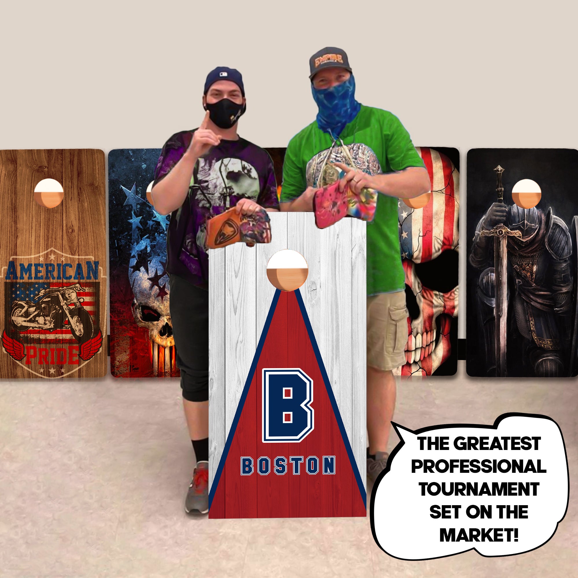 Boston Baseball Professional Cornhole Boards