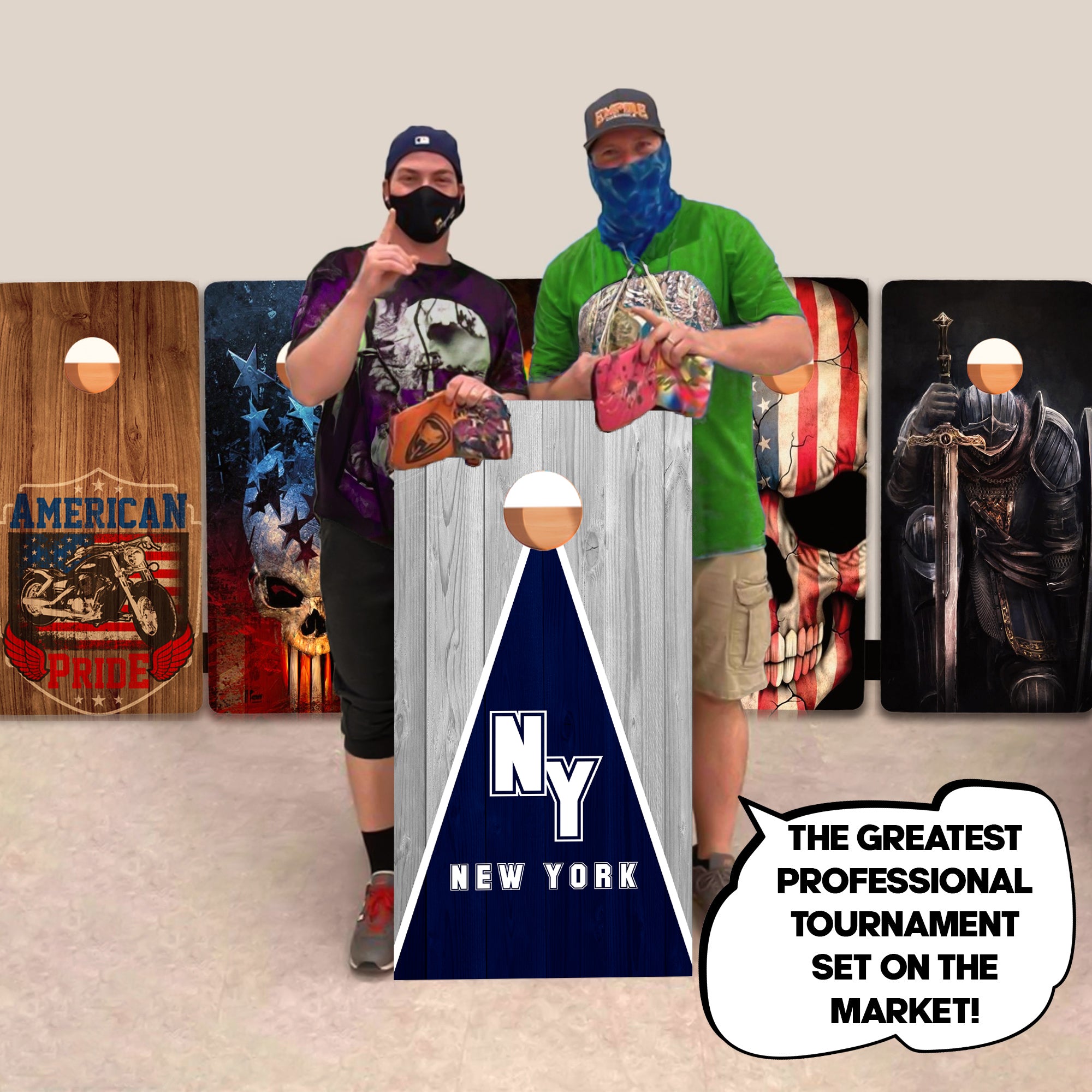 New York Baseball Professional Cornhole Boards