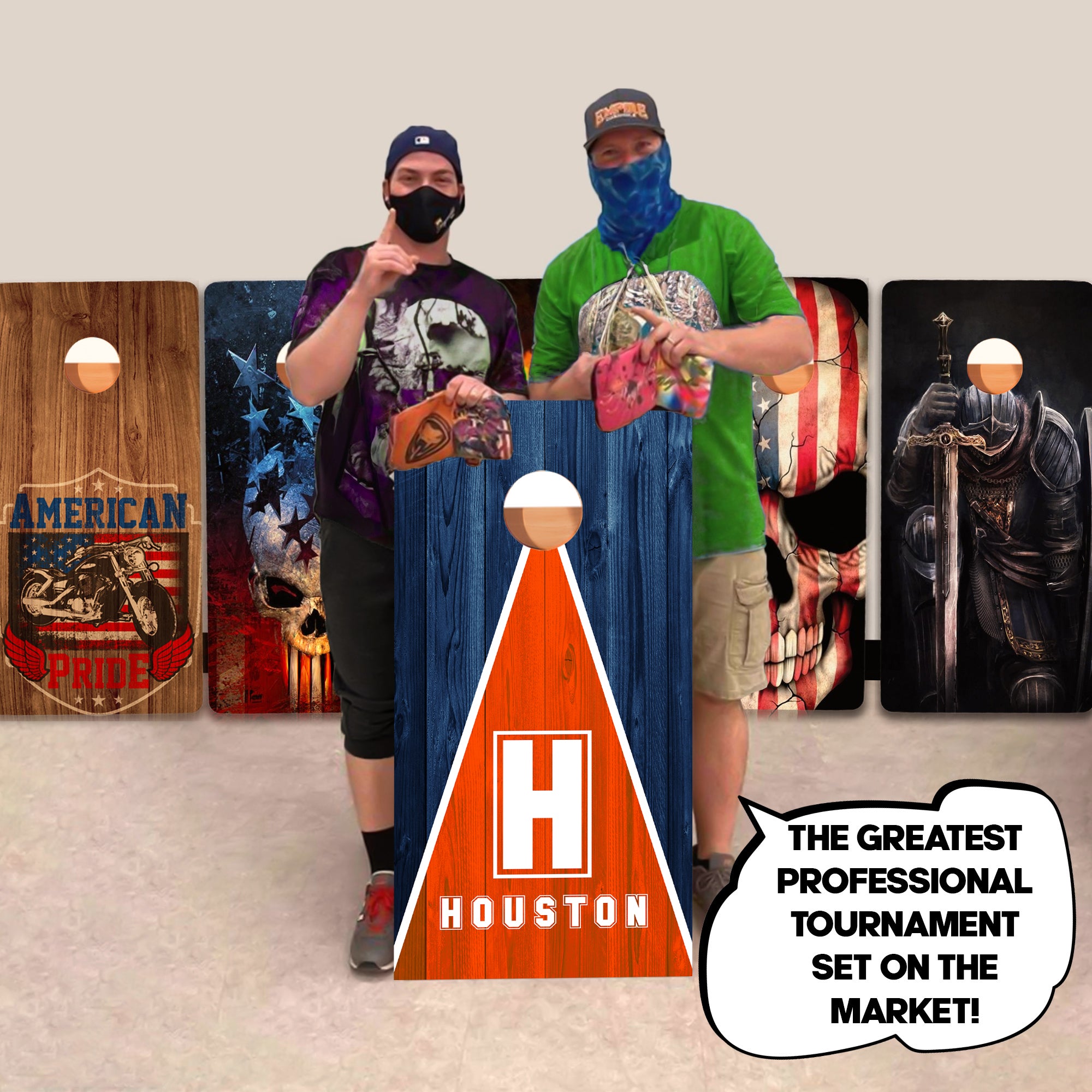 Houston Baseball Professional Cornhole Boards