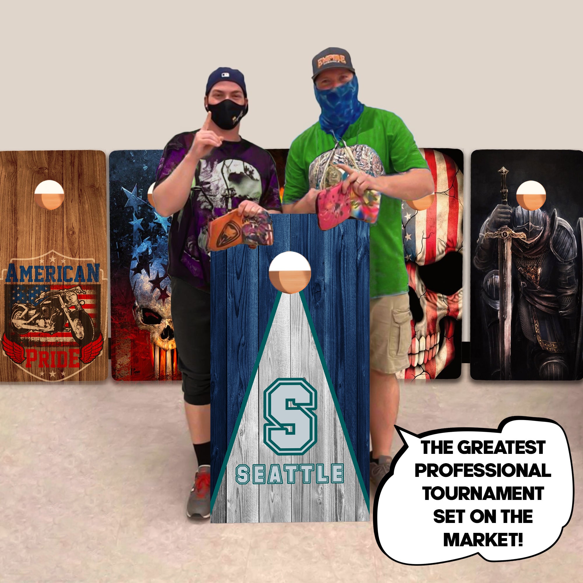 Seattle Baseball Professional Cornhole Boards