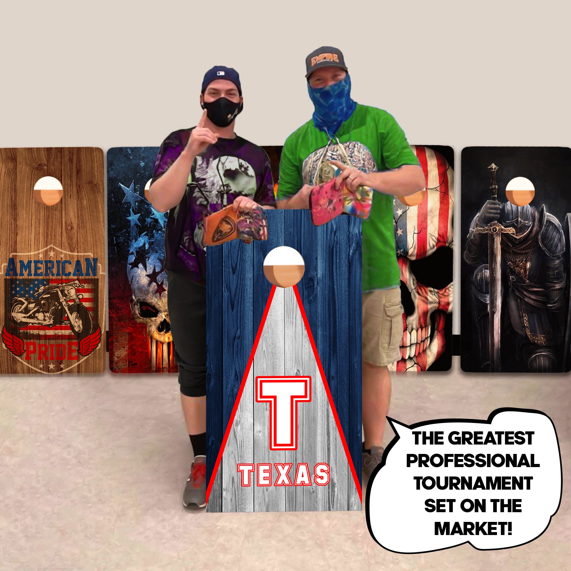 Texas Baseball Professional Cornhole Boards