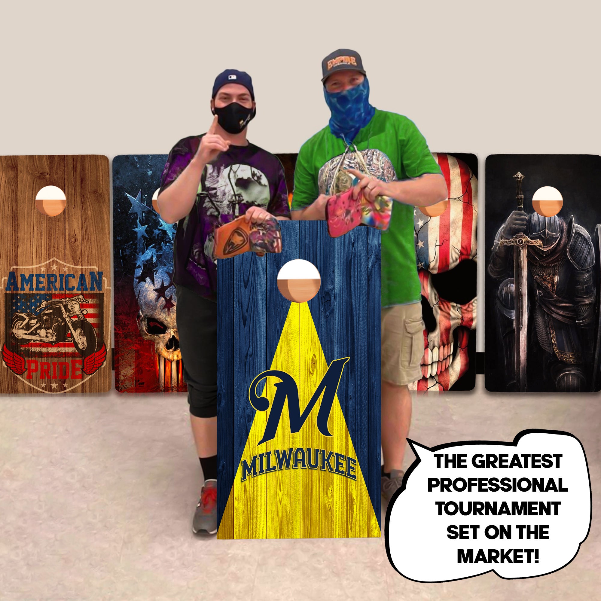 Milwaukee Baseball Professional Cornhole Boards