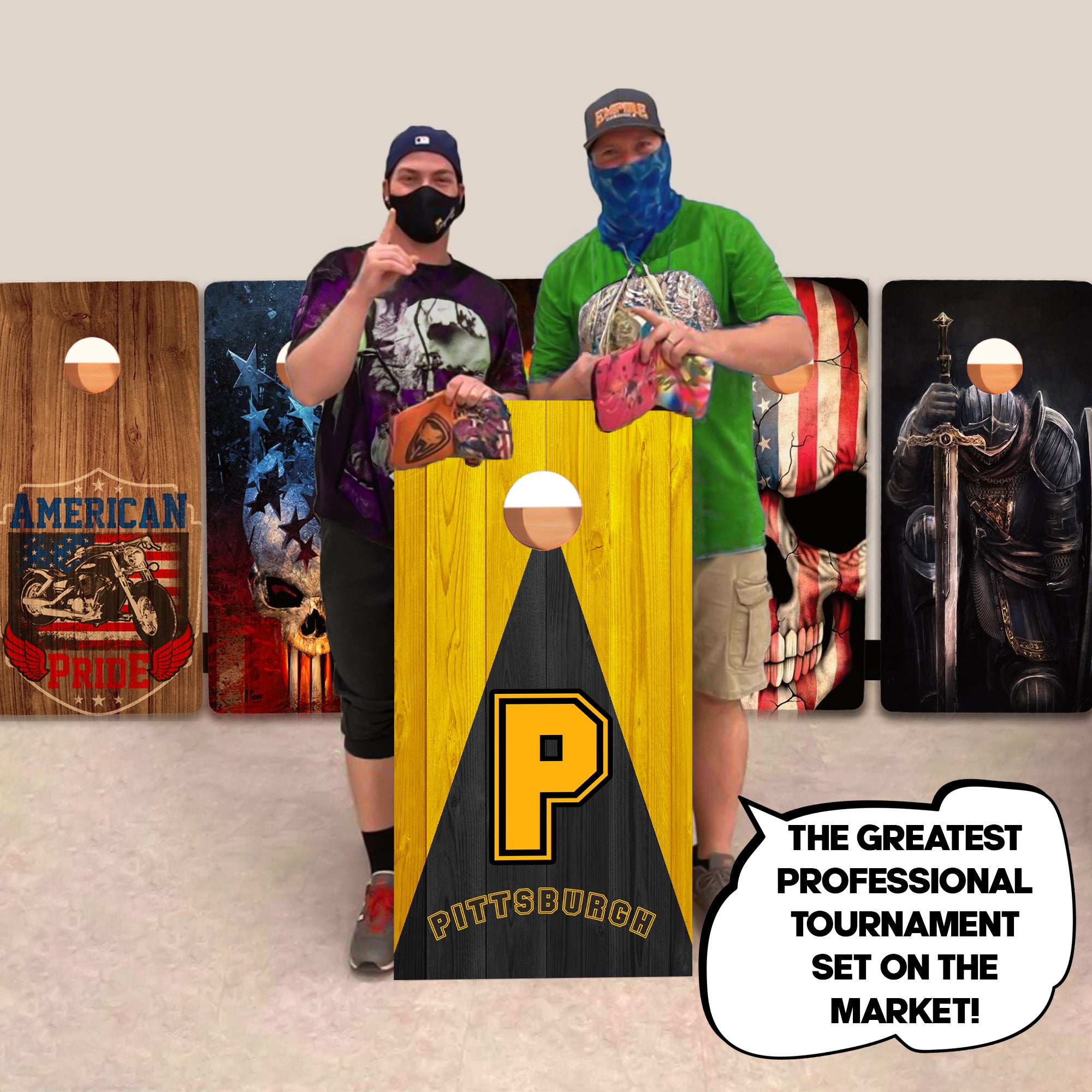 Pittsburgh Baseball Professional Cornhole Boards