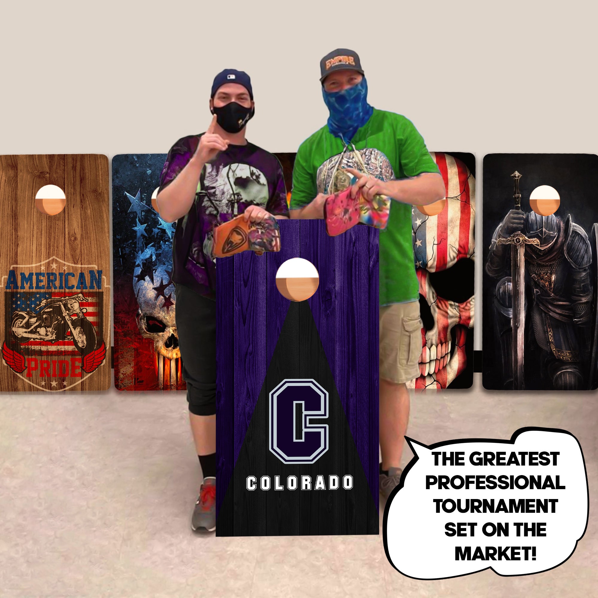 Colorado Baseball Professional Cornhole Boards