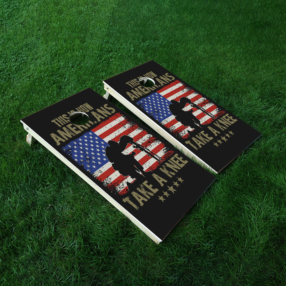 Take a Knee Cornhole Boards Wraps (Set of 2)