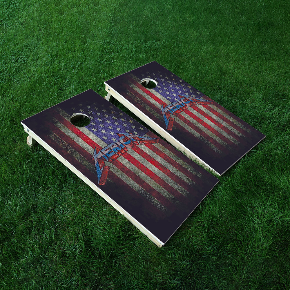 America Cornhole Boards Wraps (Set of 2)