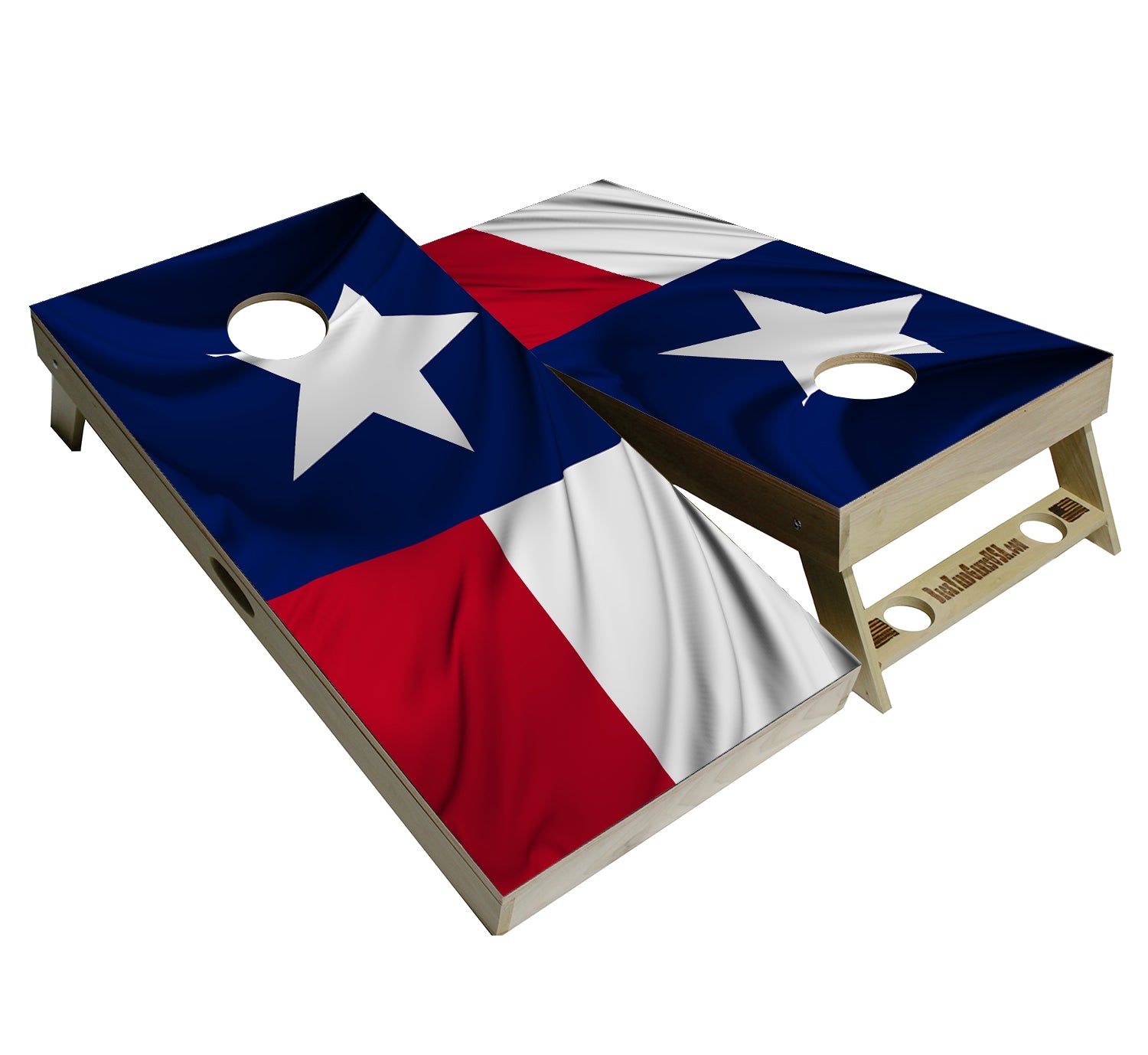 Texas Flag w/ Name Pro Cornhole Boards