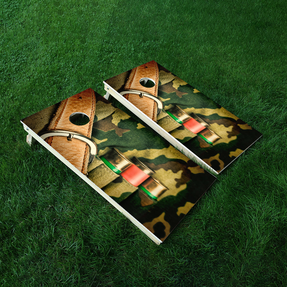 Camo Slugs Cornhole Boards Wraps (Set of 2)