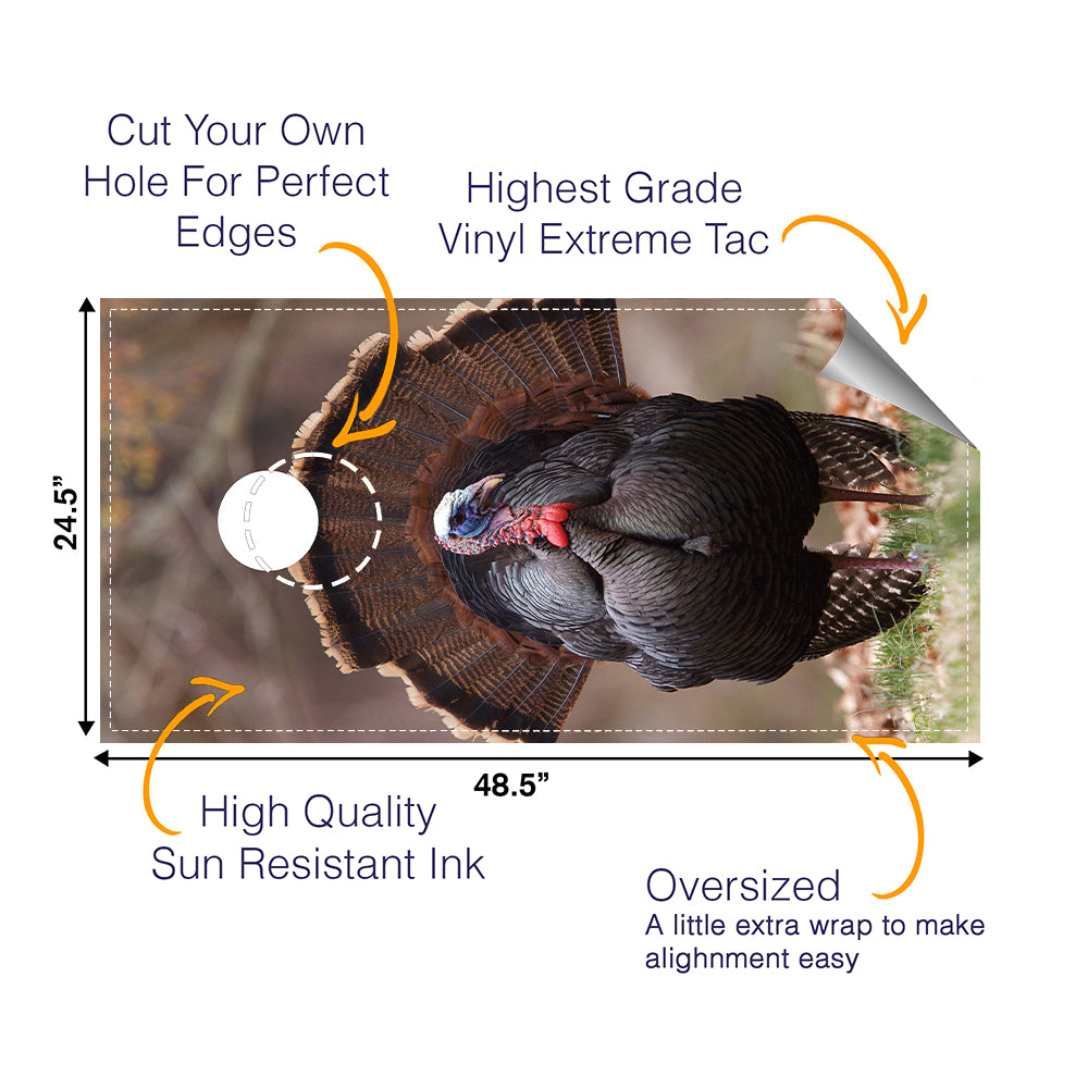 Turkey Cornhole Boards Wraps (Set of 2)