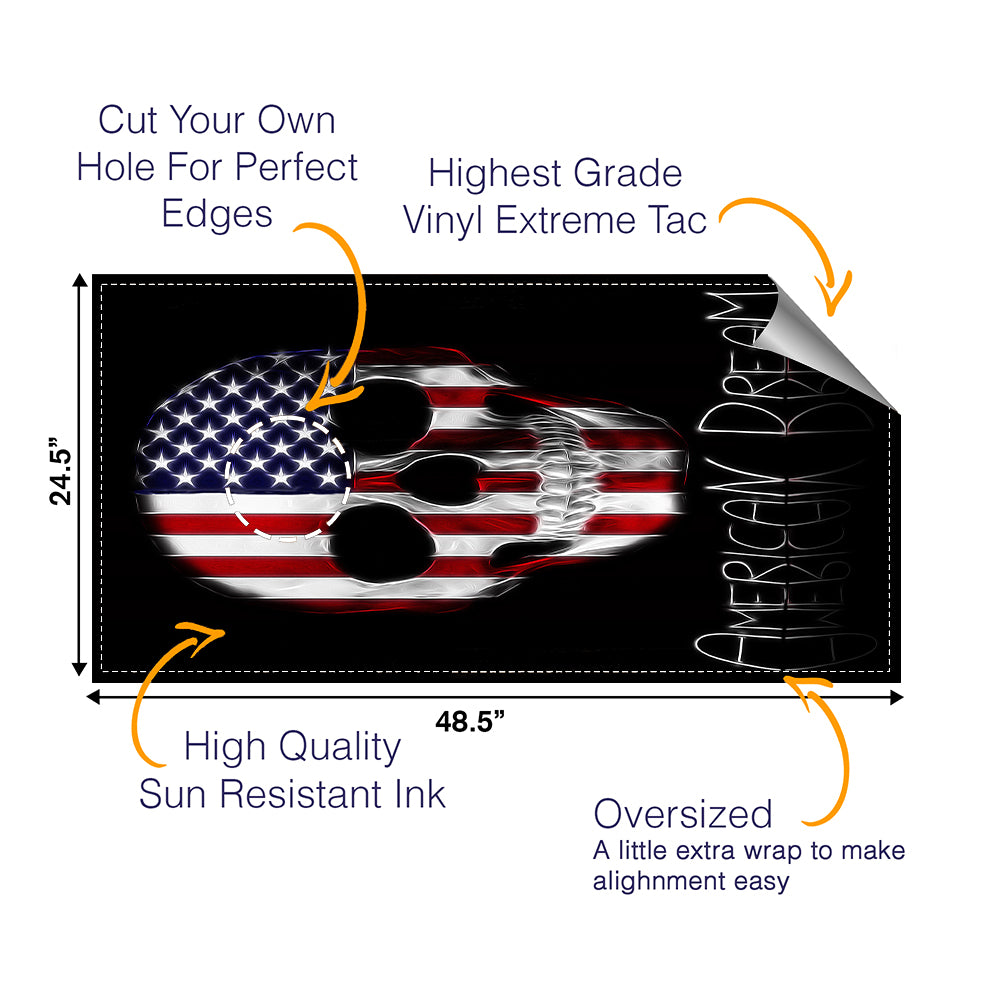 American Dream Cornhole Boards Wraps (Set of 2)