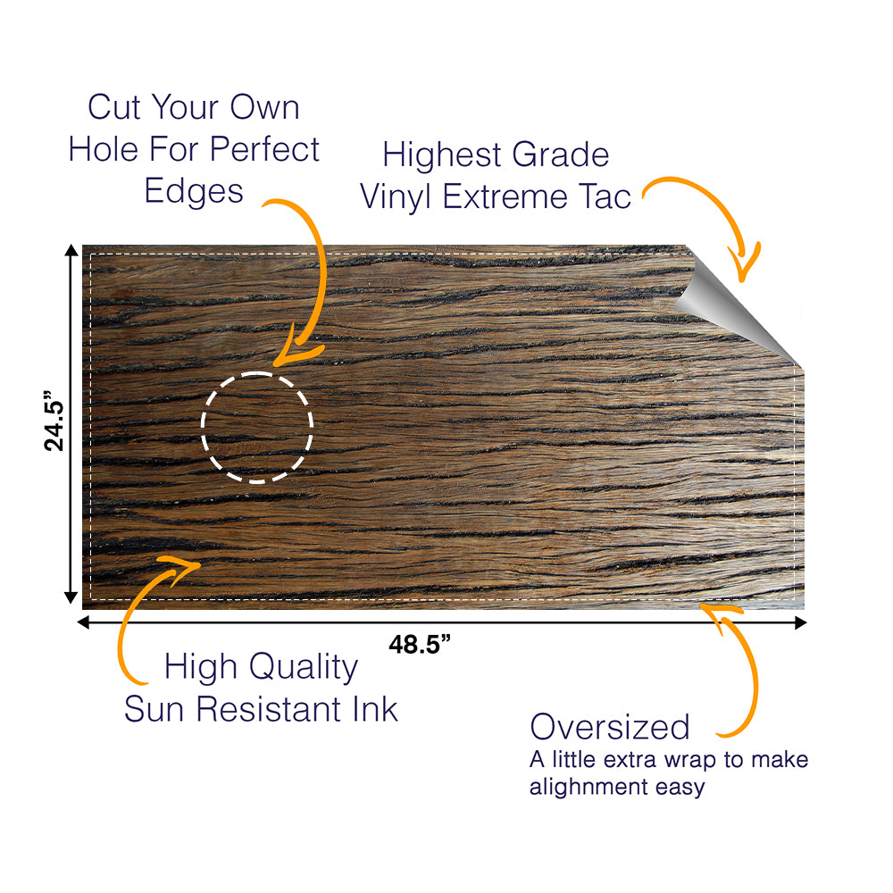 Wood Tree Cornhole Boards Wraps (Set of 2)