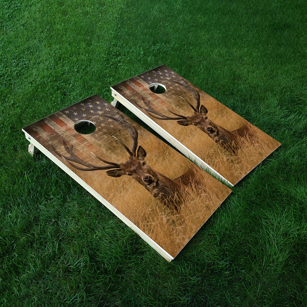 Deer Cornhole Boards Wraps (Set of 2)