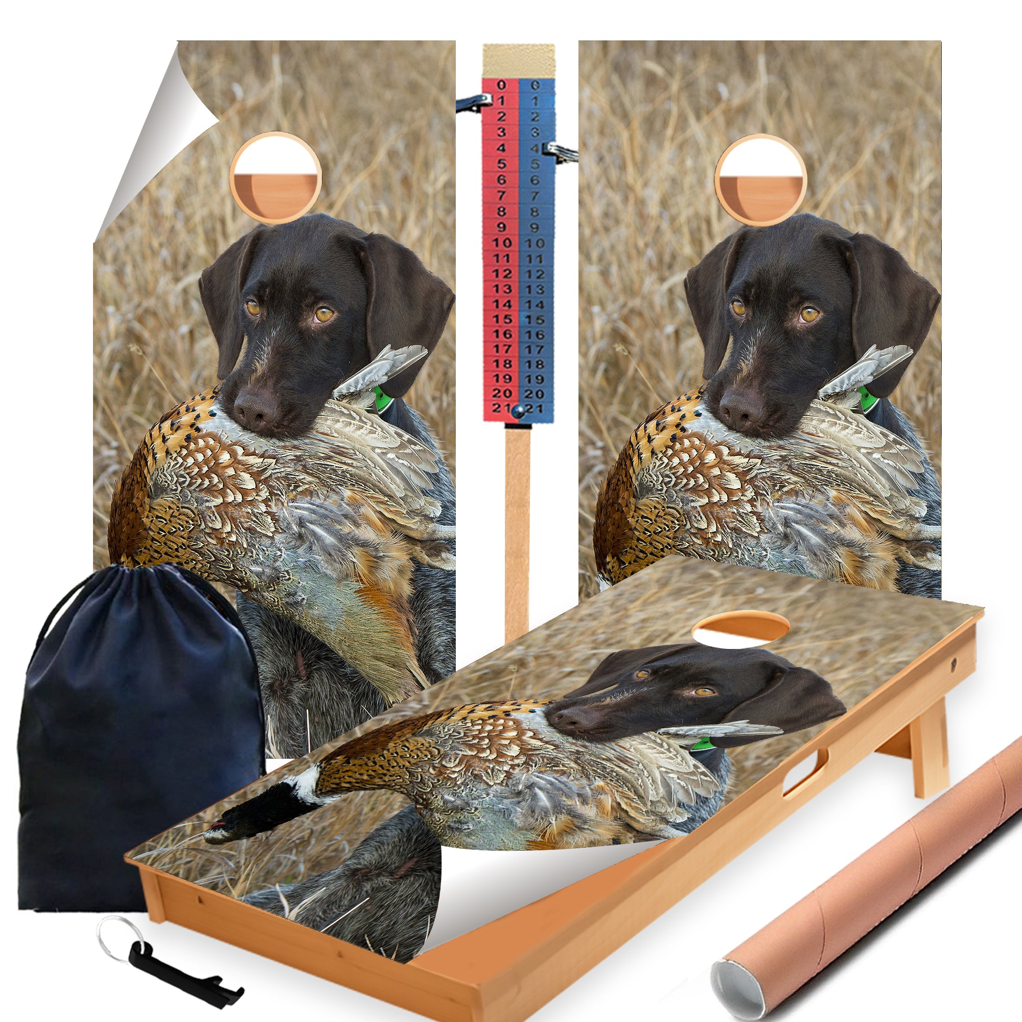 Hunting Ducks Cornhole Boards Wraps (Set of 2)