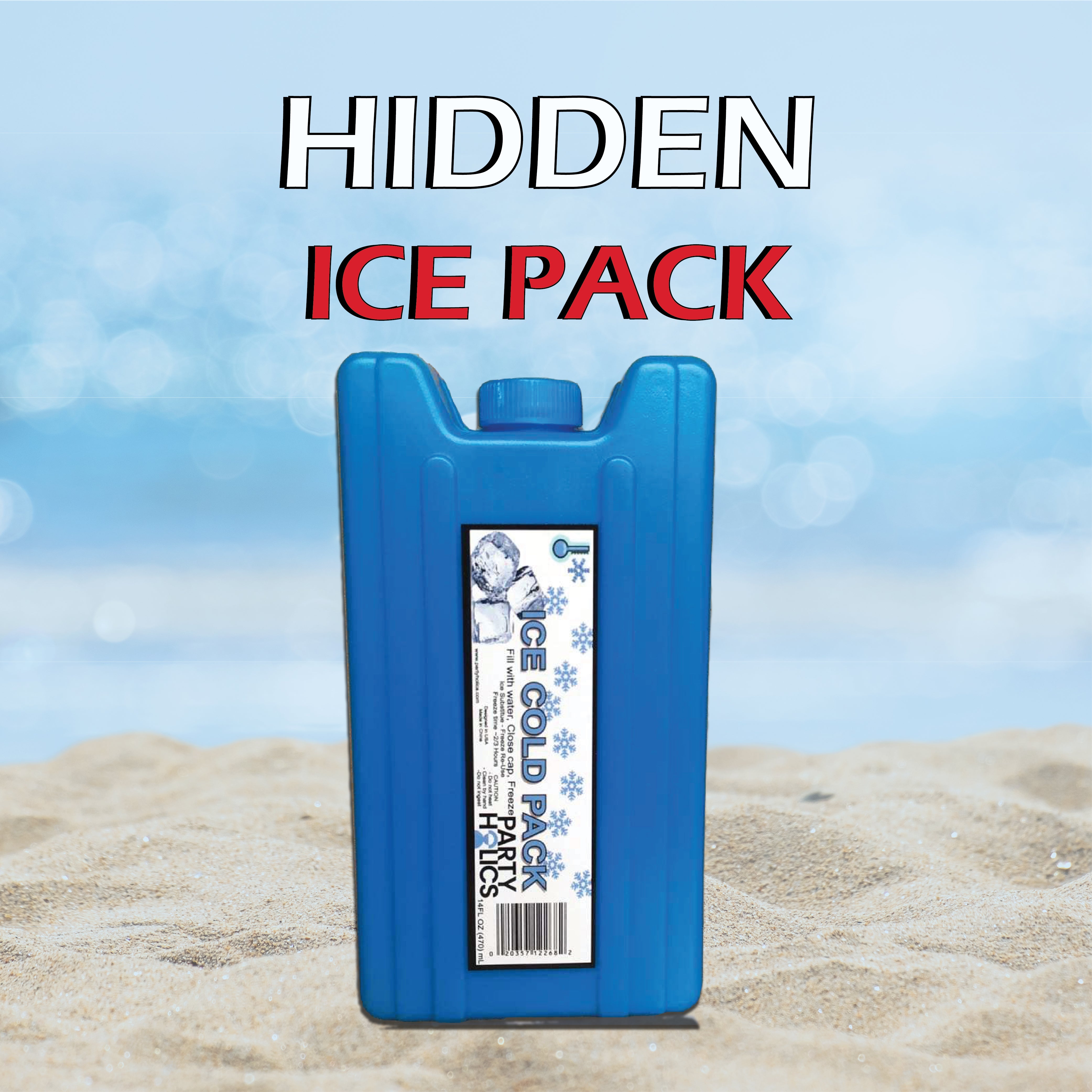 Hidden Drinking Ice Pack Flask