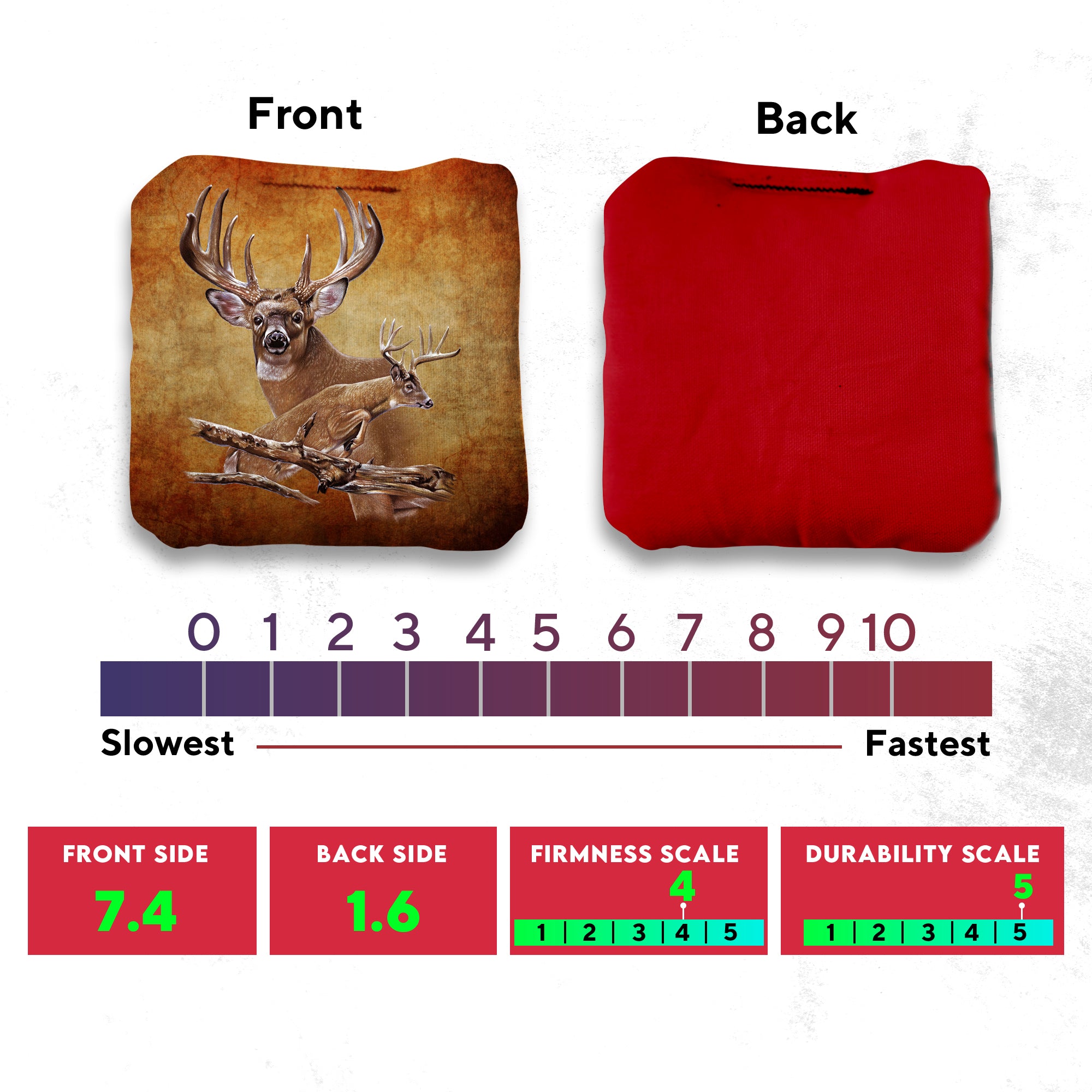 Deer Cornhole Bags - Set of 8