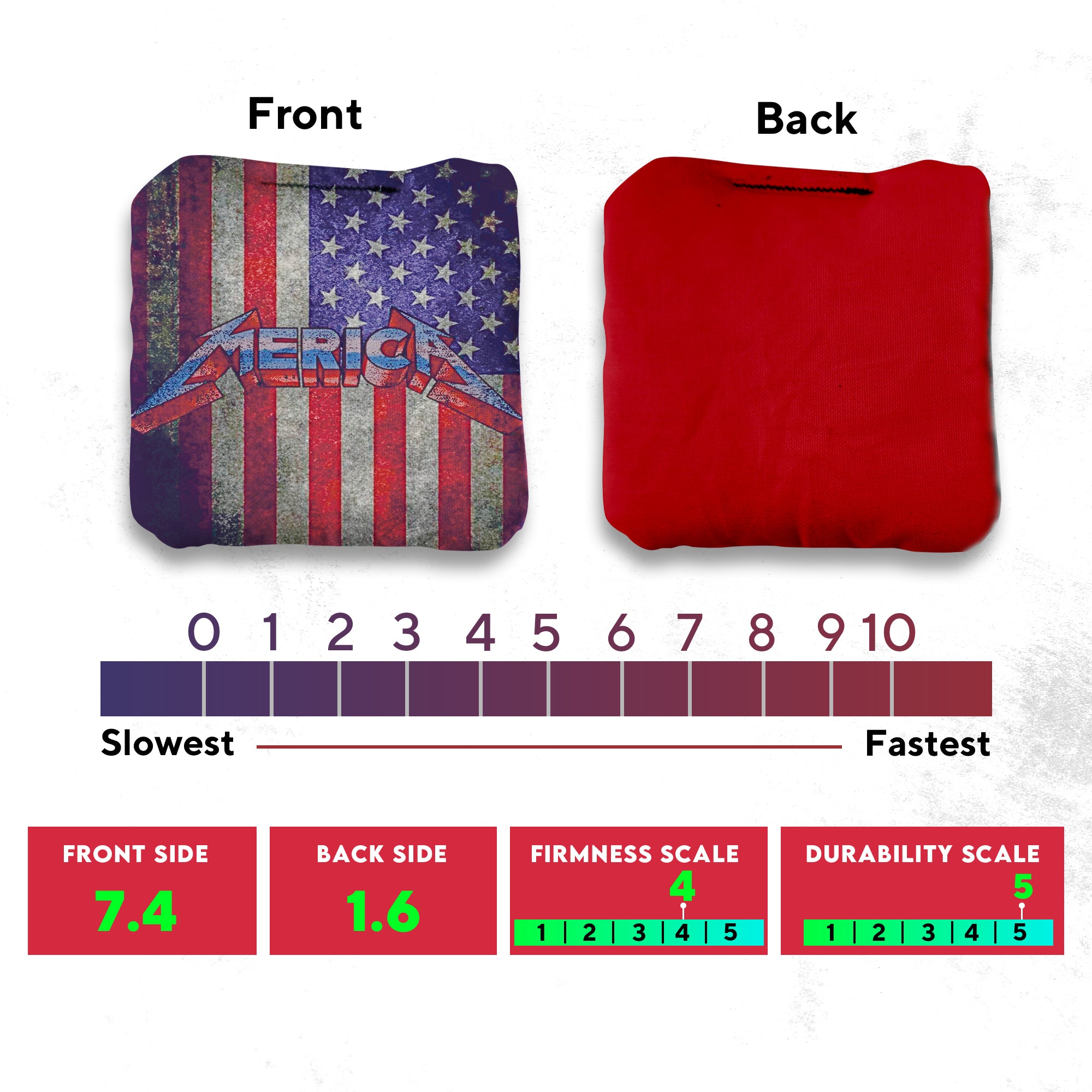 American Flag Cornhole Bags - Set of 8
