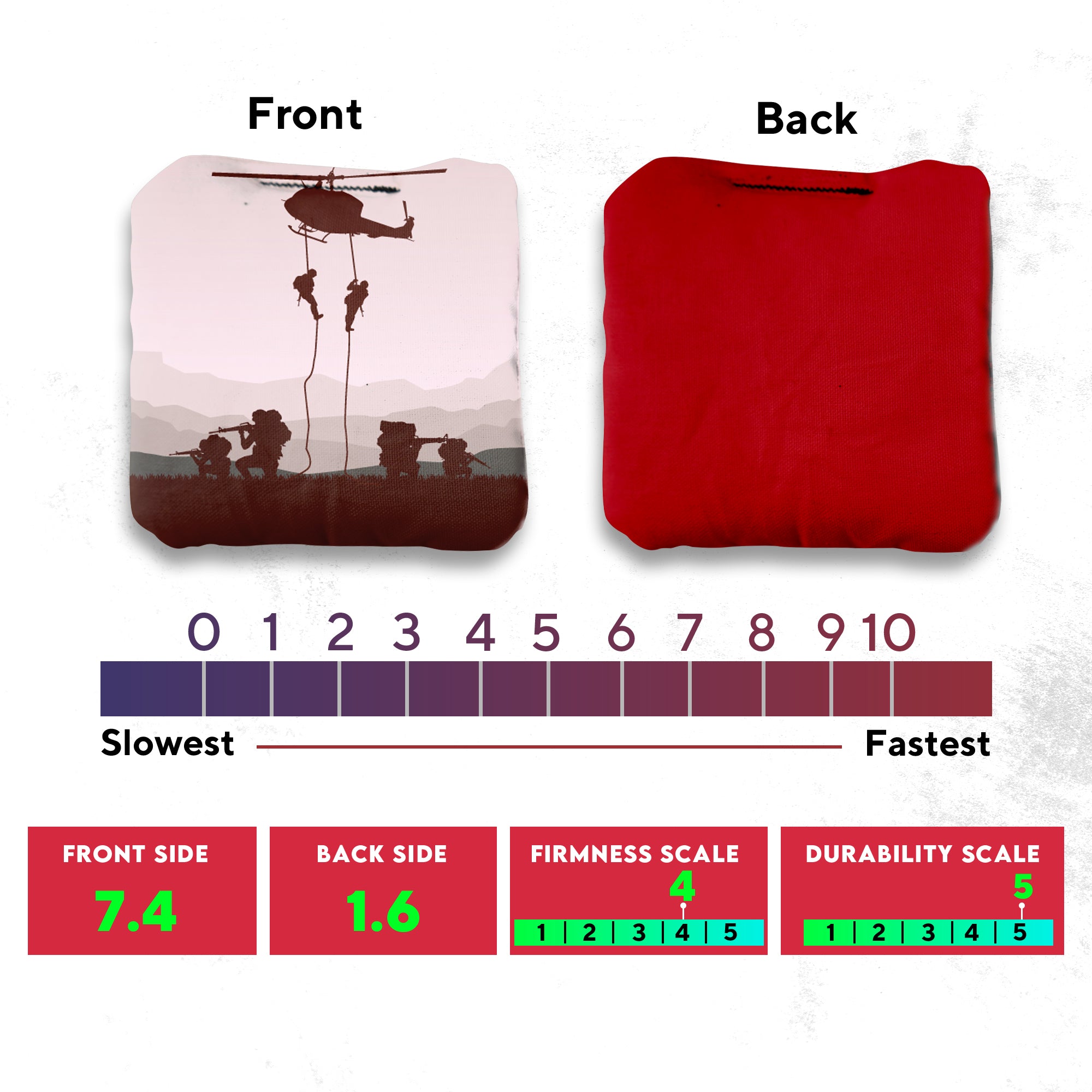 Helicopter Squad Cornhole Bags - Set of 8