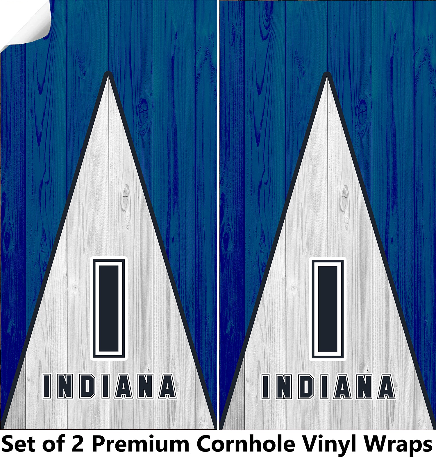 Indiana Football Cornhole Boards Wraps (Set of 2)
