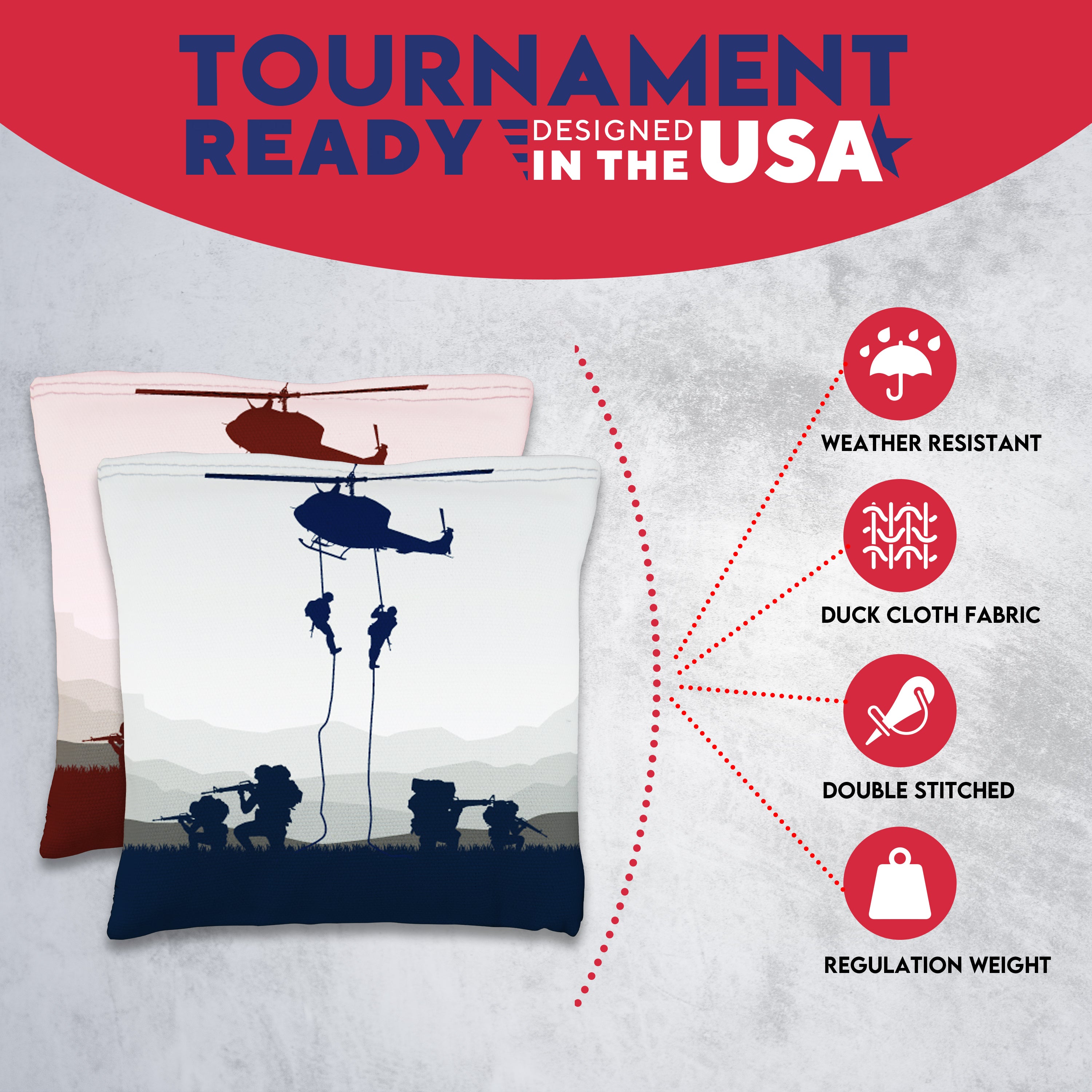 Helicopter Squad Cornhole Bags