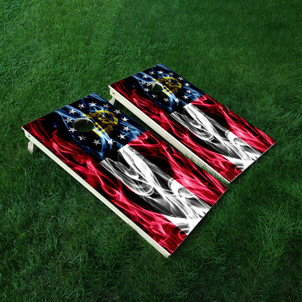 Georgia Cornhole Boards Wraps (Set of 2)