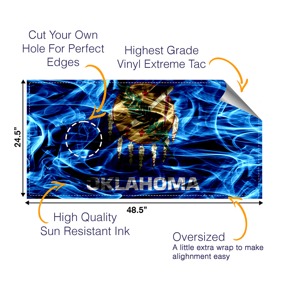 Oklahoma Cornhole Boards Wraps (Set of 2)